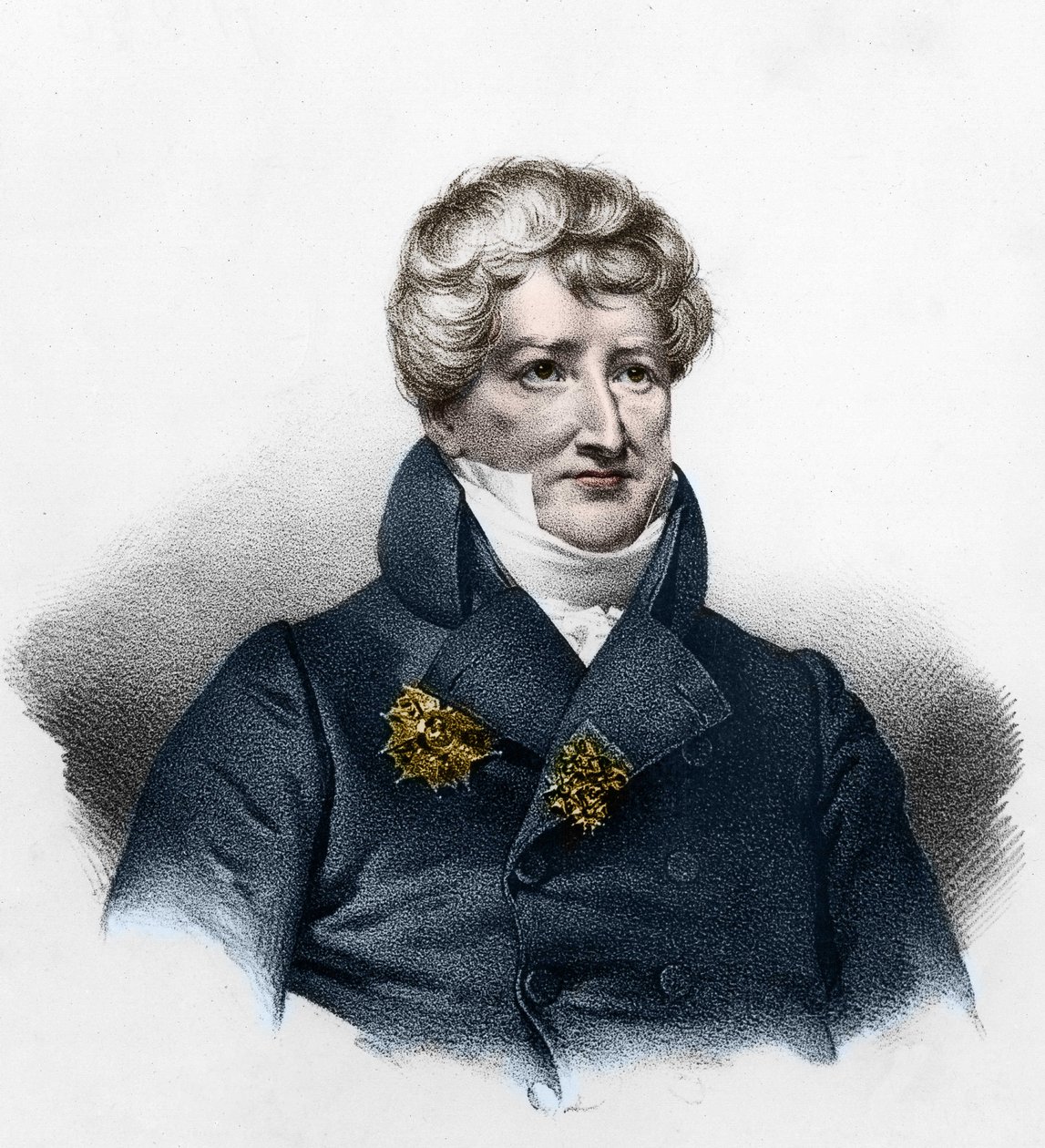 जॉर्जेस कुवियर का पोर्ट्रेट (1764-1832), फ्रांसीसी जीवाश्म विज्ञानी। द्वारा फ्रेंच स्कूल