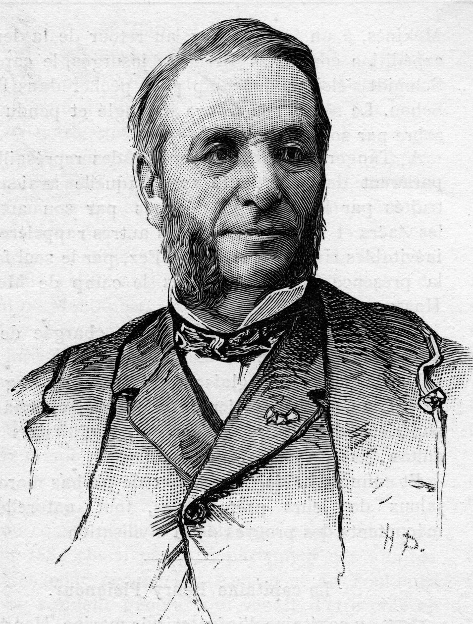 जॉर्जेस गुइफ्रे का पोर्ट्रेट (1827-1887), 1879-1887 के बीच हौट्स आल्प्स के सीनेटर। द्वारा फ्रेंच स्कूल
