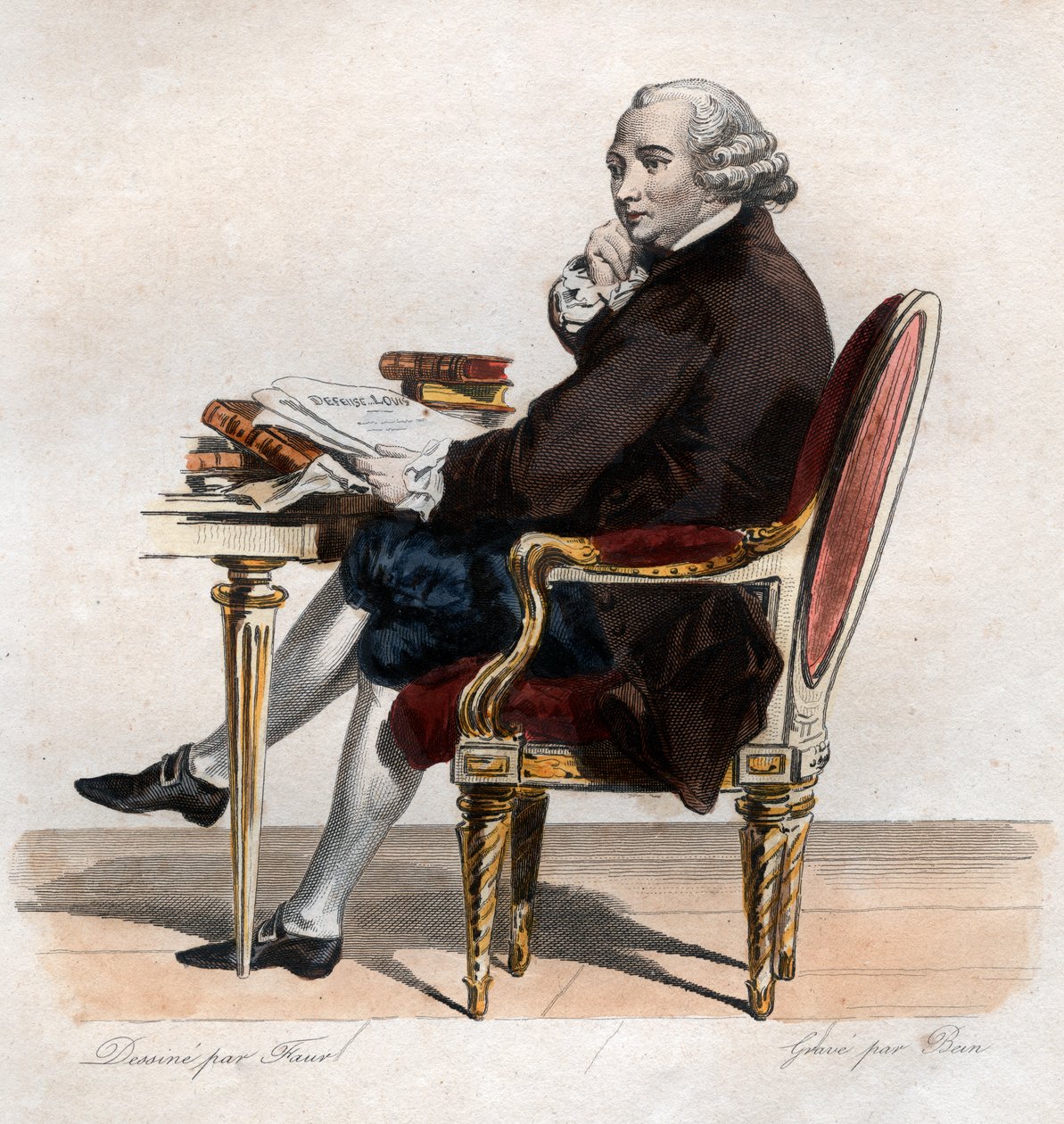 पोर्टिल ऑफ गुइलियूम चेरिटियन डी लामोइग्नन डी मलेशेर्ब्स (1721-1794), फ्रांसीसी राजनेता और मंत्री। द्वारा फ्रेंच स्कूल