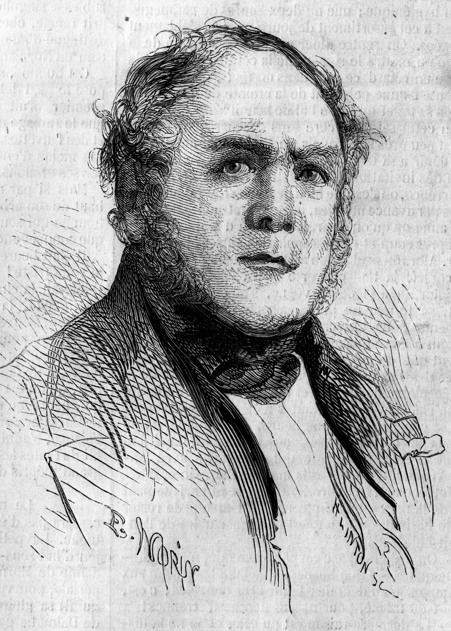 हेनरी बोउले डे ला मेउर्थे (1797-1858), फ्रांसीसी सीनेटर का पोर्ट्रेट। 4 दिसंबर 1858 के "" ले मोंडे इलस्ट्रे"" n°85 में मोरिन द्वारा उत्कीर्णन। द्वारा फ्रेंच स्कूल
