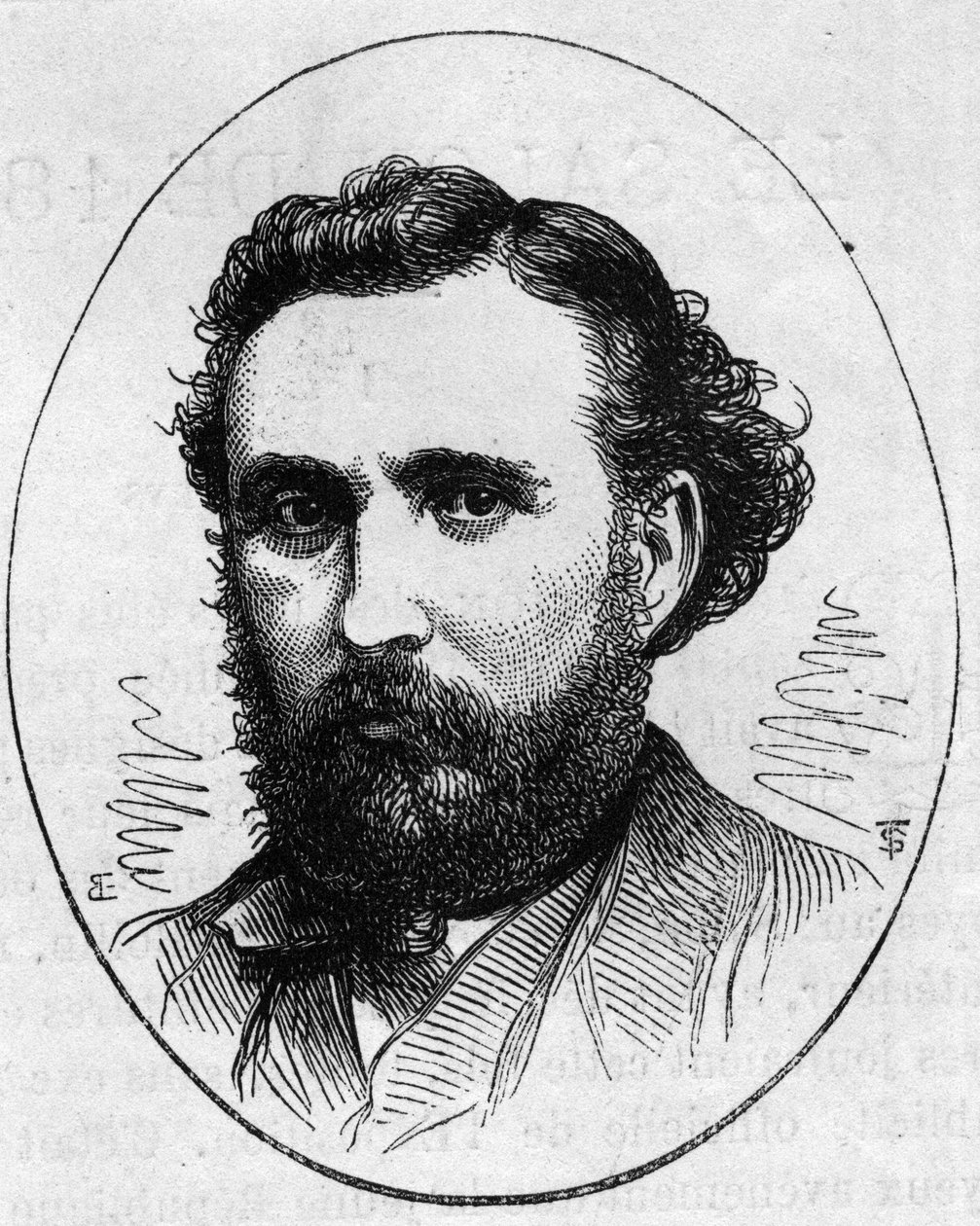 हेनरी चापू का पोर्ट्रेट (1833-1891), फ्रांसीसी मूर्तिकार। 2 मई 1874 को "" ले मोंडे इलस्ट्रे "" n ° 890 में उत्कीर्णन। द्वारा फ्रेंच स्कूल
