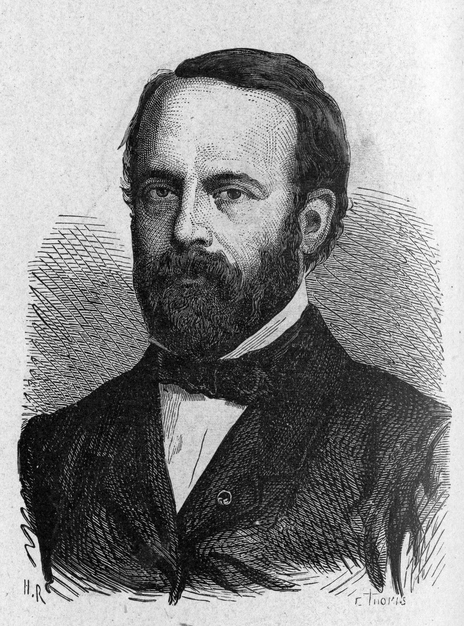 हेनरी सैंट-क्लेयर डेविल का पोर्ट्रेट (1814 - 1876) - "" एल्बम ऑफ साइंस में; प्रसिद्ध विद्वान; महान खोजें ”” ”1896। द्वारा फ्रेंच स्कूल