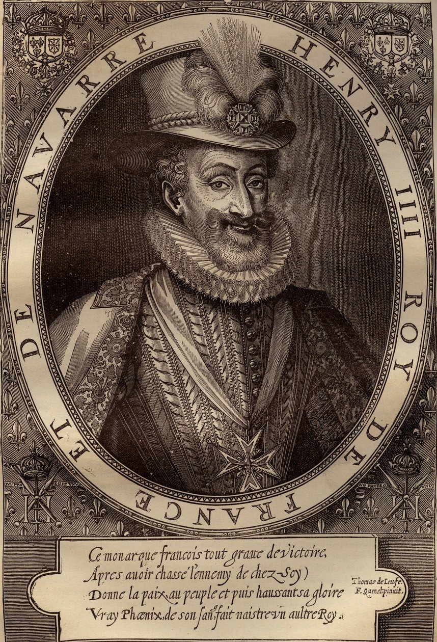हेनरी IV का पोर्ट्रेट (1553-1610) फ्रांस के राजा - हेनरी IV का पोर्ट्रेट (1553-1610) फ्रांस का राजा - 17 वीं शताब्दी का उत्कीर्णन द्वारा फ्रेंच स्कूल