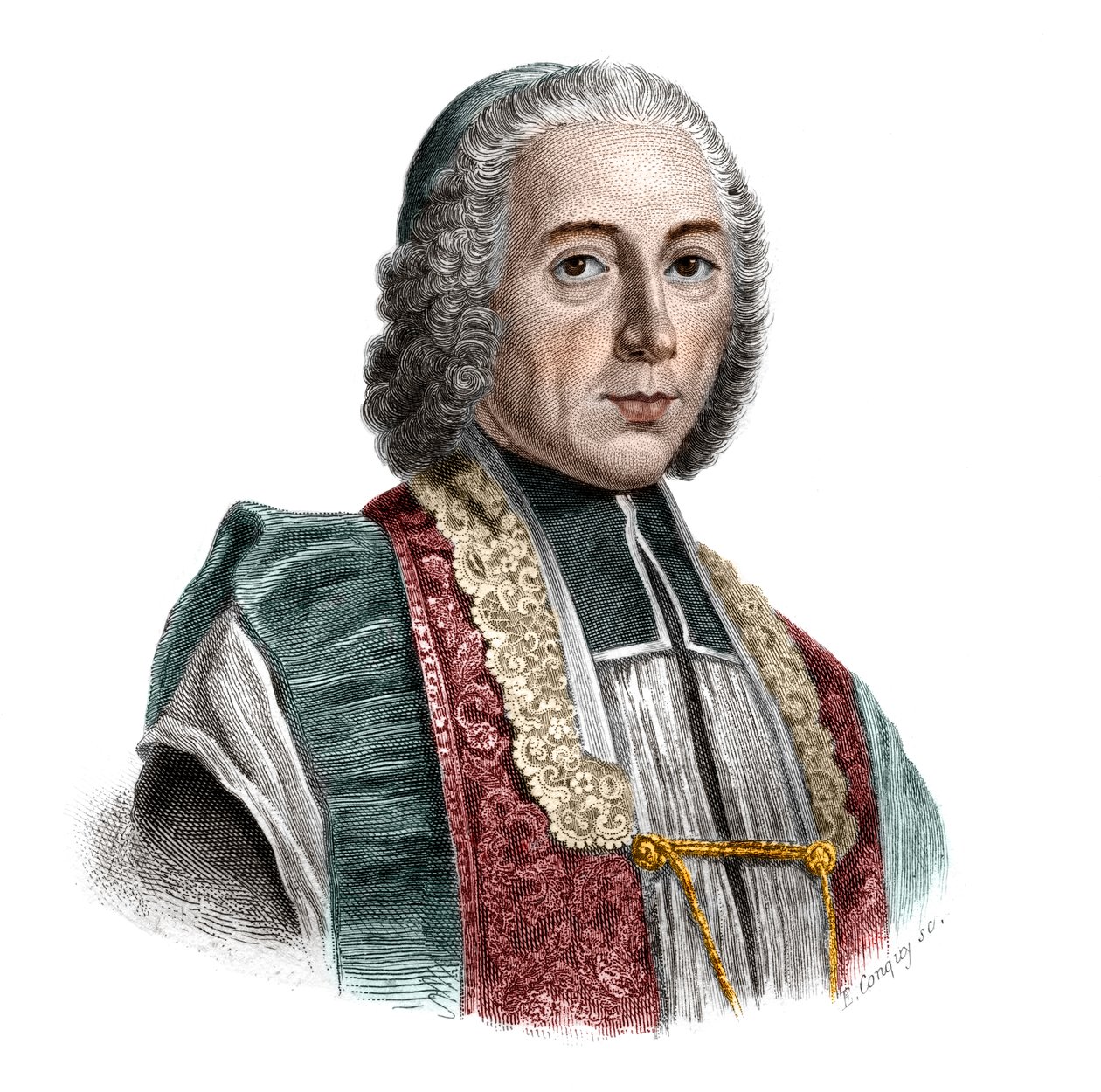 जैक्स डेनिस कोचीन के पोर्ट्रेट (1726-1783) होपिटल सेंट-जैक्स के संस्थापक। द्वारा फ्रेंच स्कूल