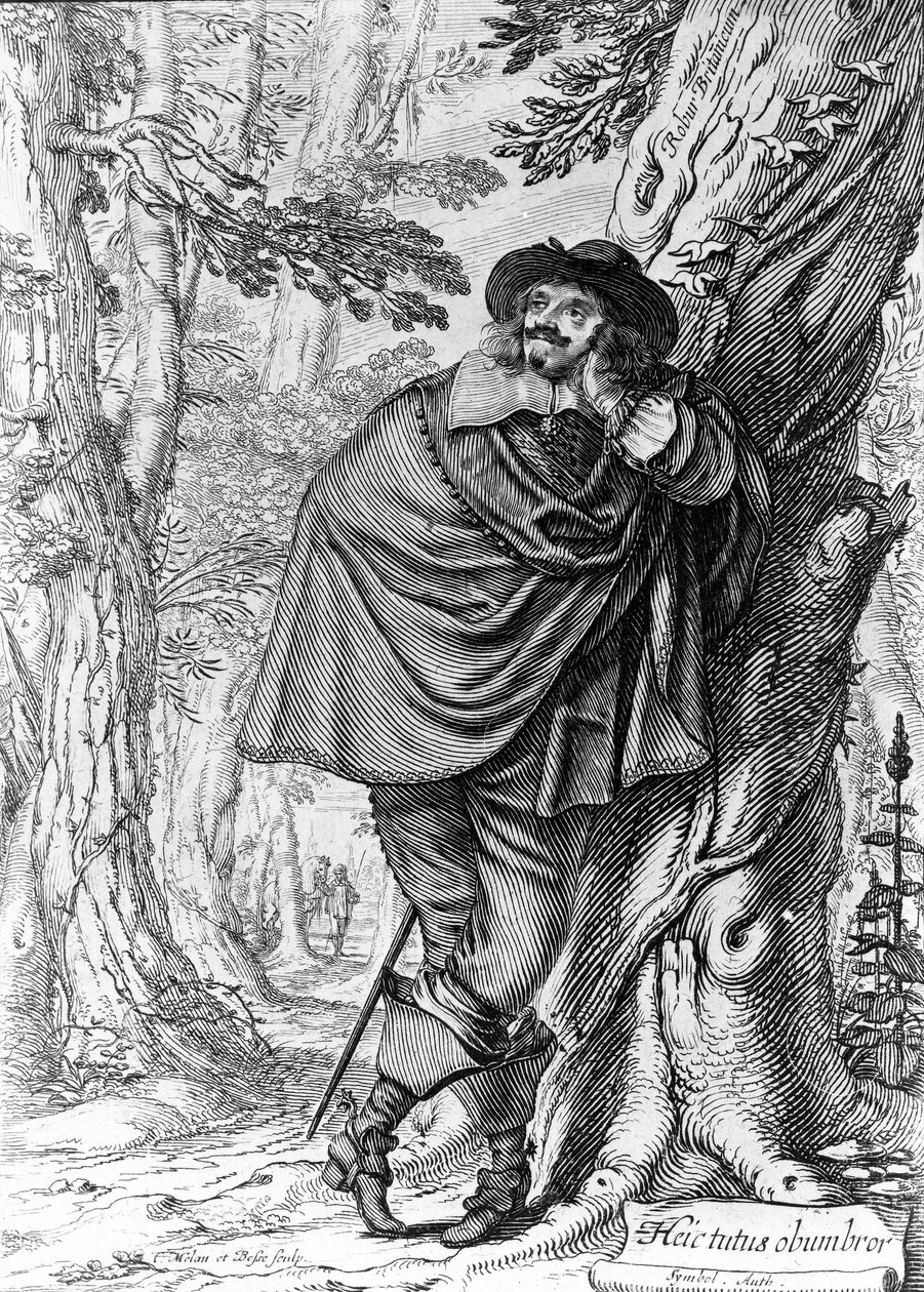 अब्राहम बोस एट क्लाउड मैलेन द्वारा जेम्स हॉवेल का चित्रण, 1641 द्वारा फ्रेंच स्कूल