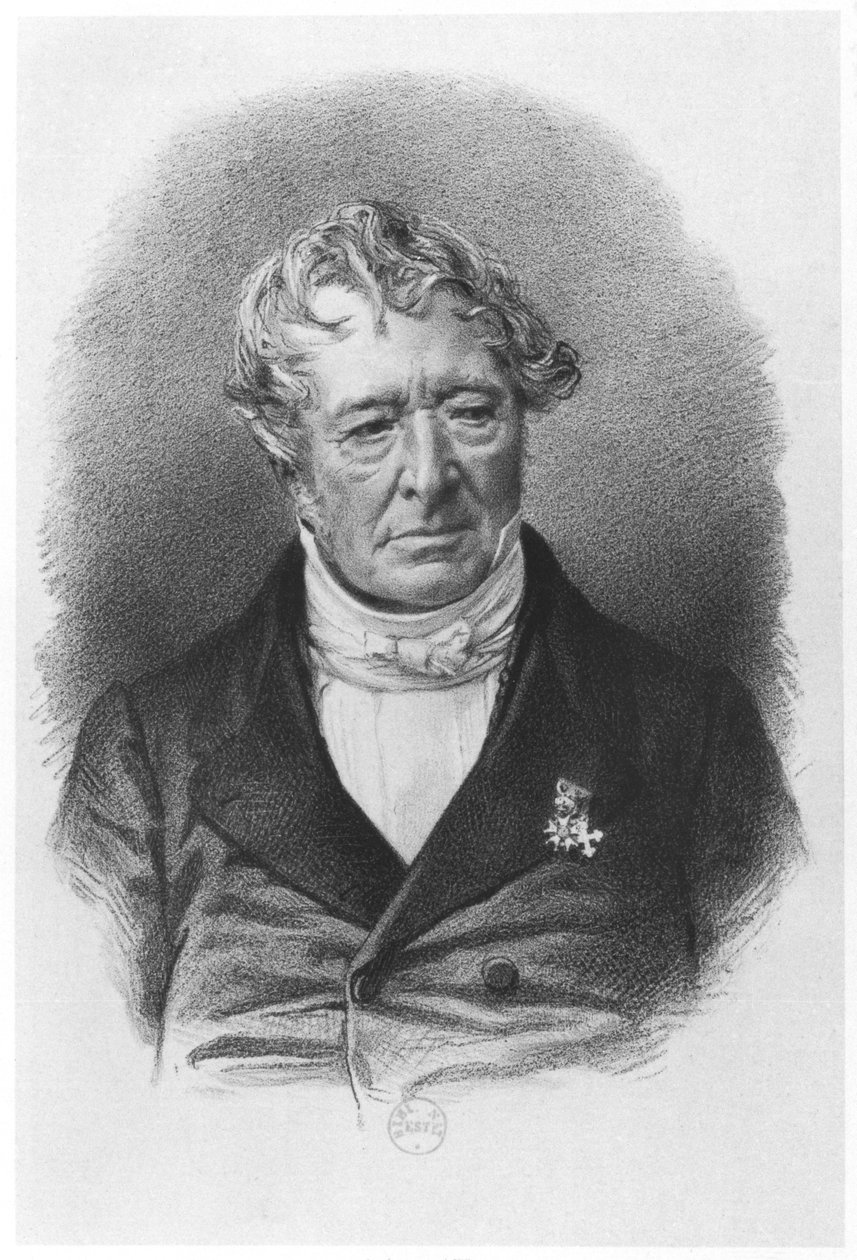 जीन-जैक्स चैंपियन (1778-1867) के पोर्ट्रेट को लेम्पेरियन एंड को-द्वारा मुद्रित चैंपियन-फिगेक कहा जाता है द्वारा फ्रेंच स्कूल