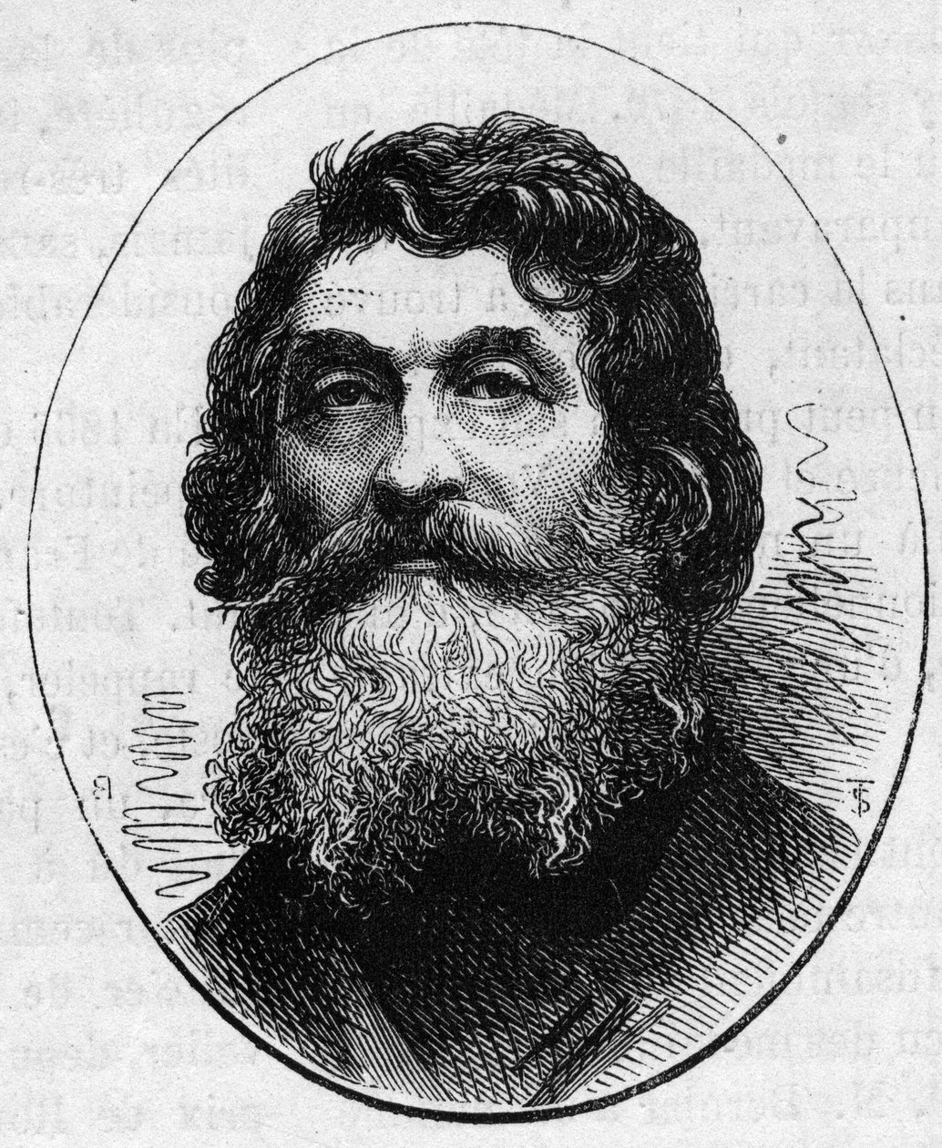 जीन बैप्टिस्ट पॉल कैबेट (1815-1876), फ्रांसीसी मूर्तिकार का पोर्ट्रेट। 2 मई 1874 को "" ले मोंडे इलस्ट्र्रे "" n ° 890 में उत्कीर्णन। द्वारा फ्रेंच स्कूल