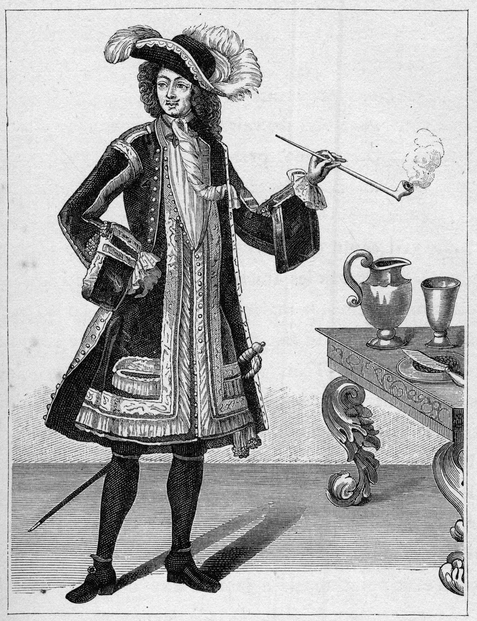 जीन बार्ट का पोर्ट्रेट (1651-1702), फ्रेंच प्राइवेटर। "नौसेना और कालोनियों: वाणिज्य" में उत्कीर्णन द्वारा फ्रेंच स्कूल