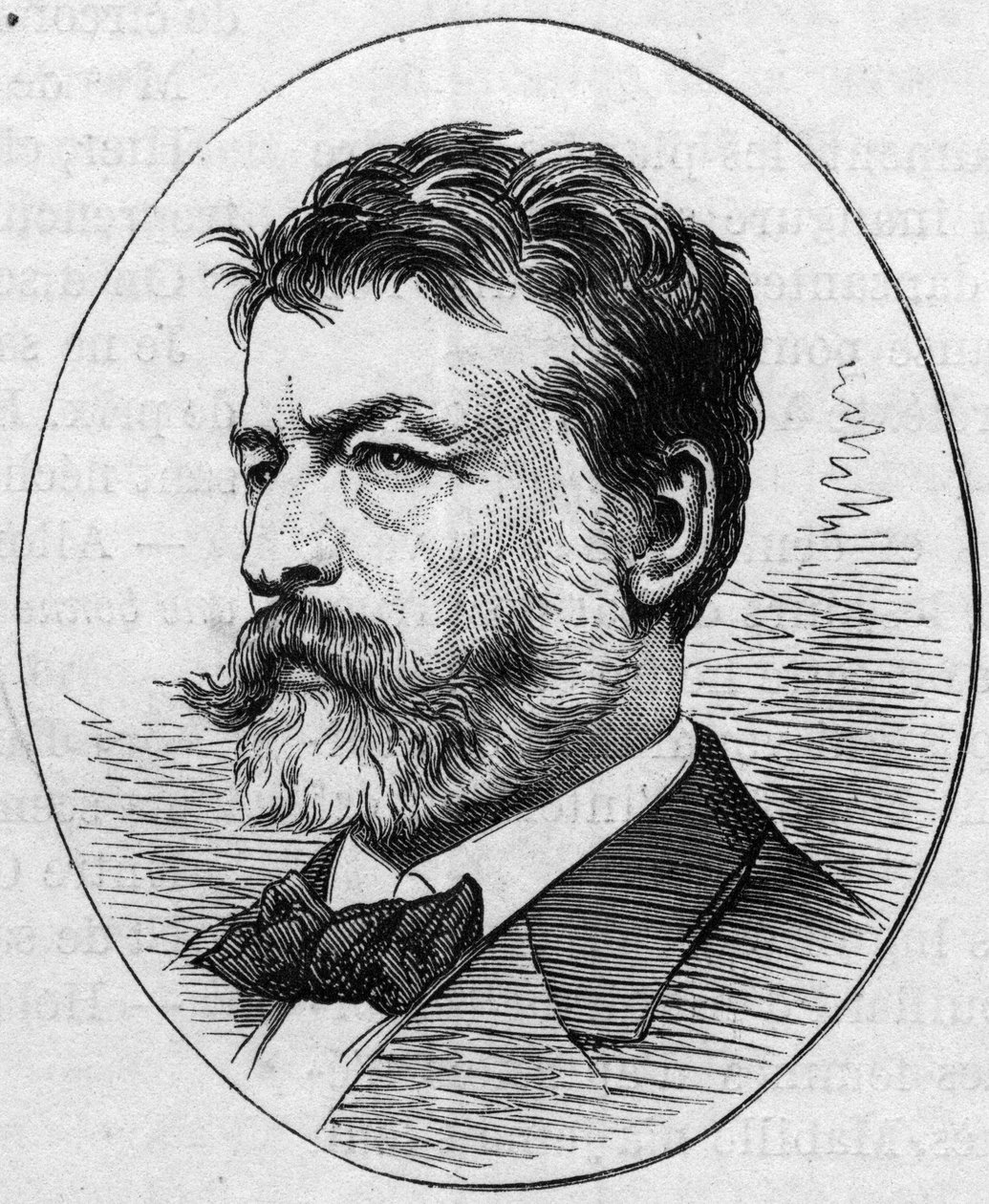 जीन लुई अर्नेस्ट मीसोनियर (1815-1891), फ्रांसीसी चित्रकार का पोर्ट्रेट। 2 मई 1874 को "" ले मोंडे इलस्ट्र्रे "" n ° 890 में उत्कीर्णन। द्वारा फ्रेंच स्कूल
