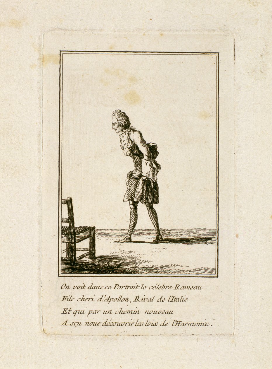 जीन फिलिप रामू का चित्रण (1683-1764) द्वारा फ्रेंच स्कूल