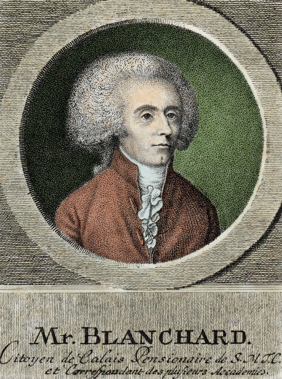 जीन पियरे (जीन-पियरे) ब्लैंचर्ड (1753-1809), फ्रेंच एयरोनॉट का पोर्ट्रेट। द्वारा फ्रेंच स्कूल
