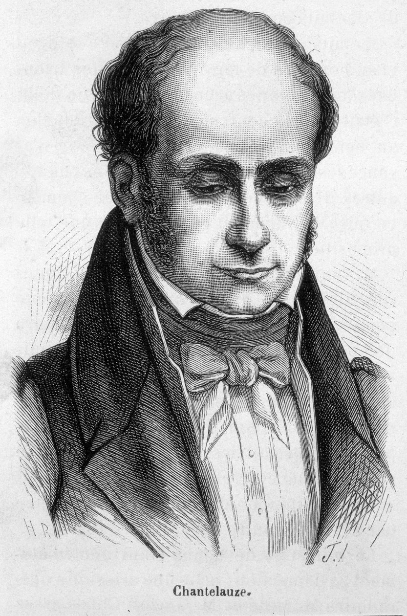 न्याय मंत्री, ज्यां डे चान्टेलॉज़ (1787-1859) का पोर्ट्रेट। द्वारा फ्रेंच स्कूल