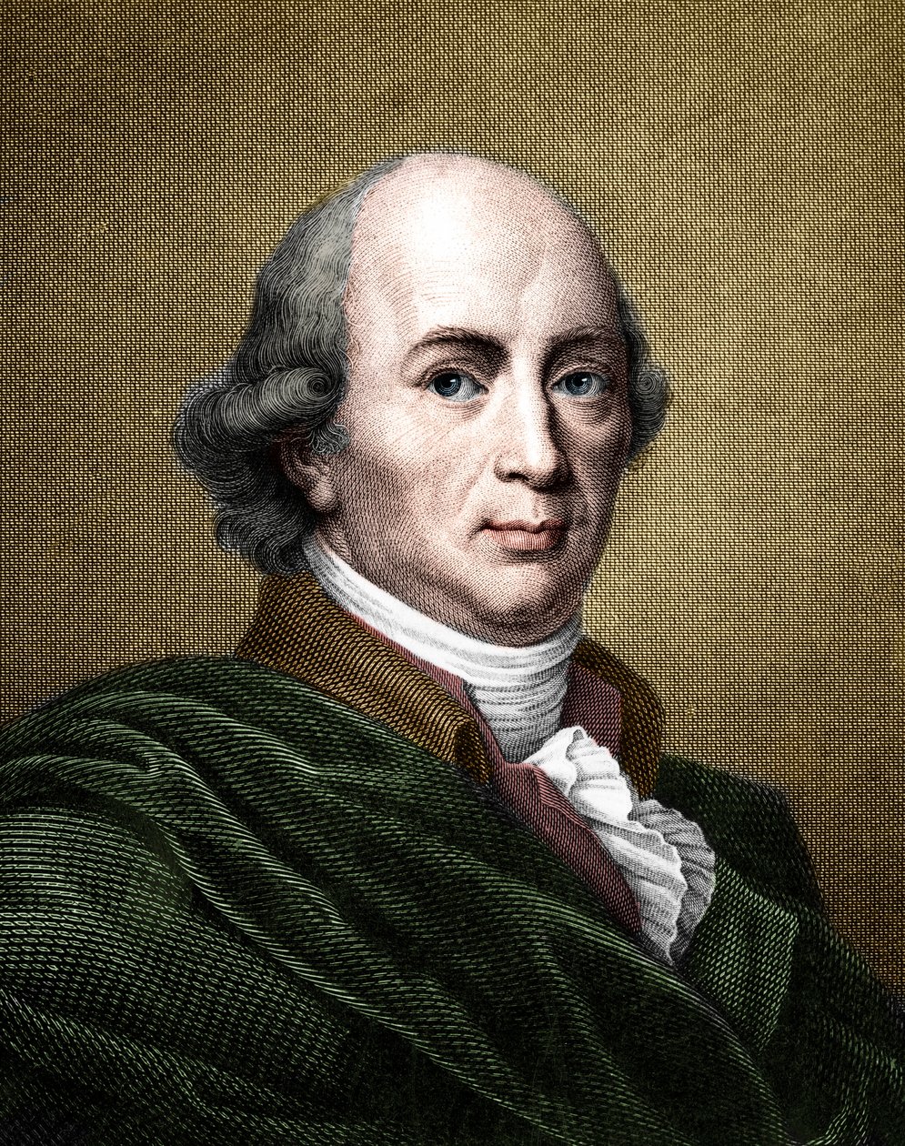 जोहान गॉटफ्रीड हेरडर (1744-1803) जर्मन दार्शनिक और लेखक के चित्र। (बाद में कलौंजी) द्वारा फ्रेंच स्कूल