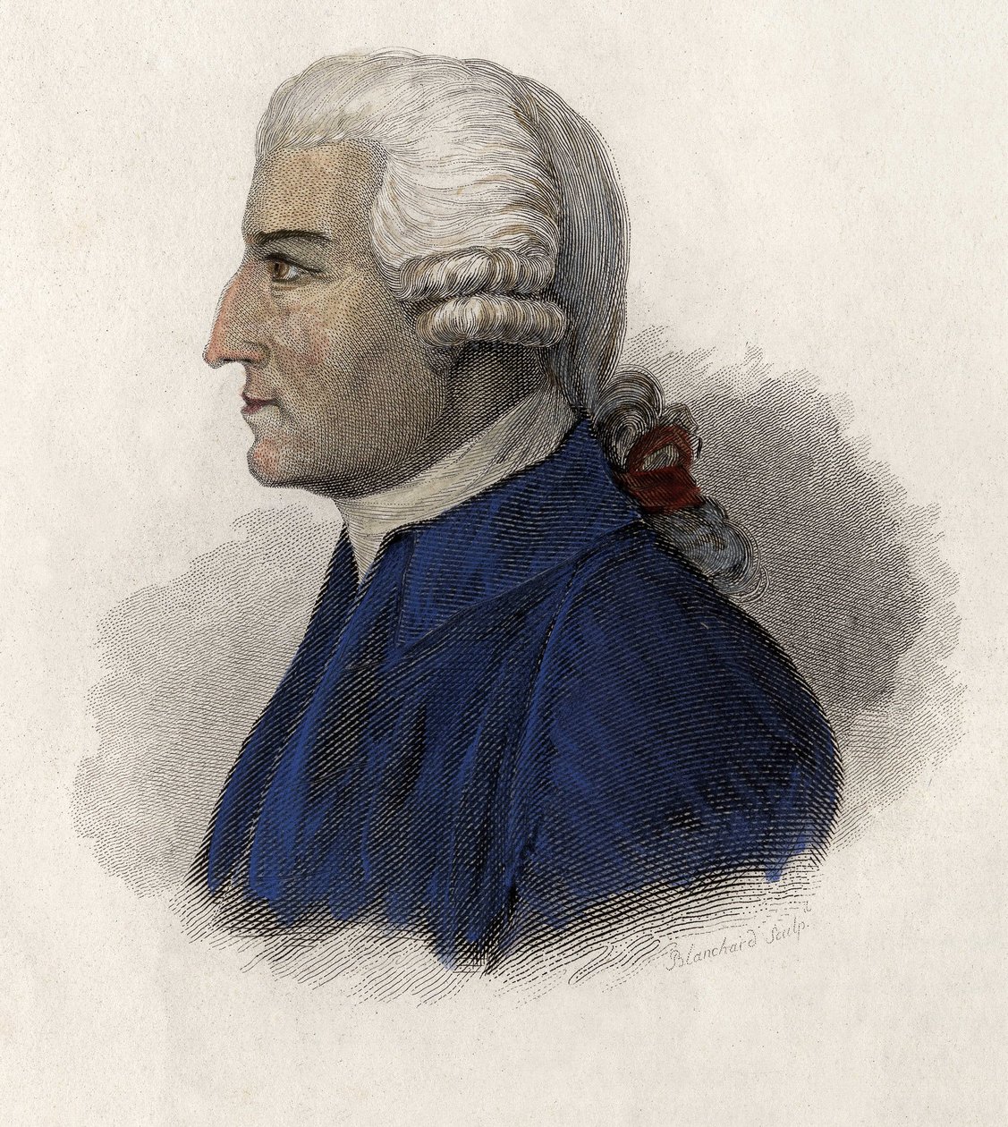 जॉन हॉवर्ड का पोर्ट्रेट (1727-1790), अंग्रेजी राजनीतिज्ञ। "" उपयोगी पुरुषों के चित्र "में द्वारा फ्रेंच स्कूल