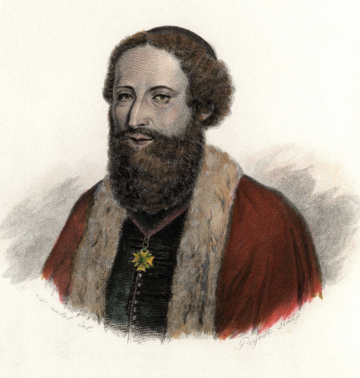 जोसेफ पिटन डी टूरनेफोर्ट (1656-1708) का पोर्ट्रेट, फ्रांसीसी यात्री और वनस्पतिशास्त्री। "" उपयोगी पुरुषों के चित्र "" में द्वारा फ्रेंच स्कूल