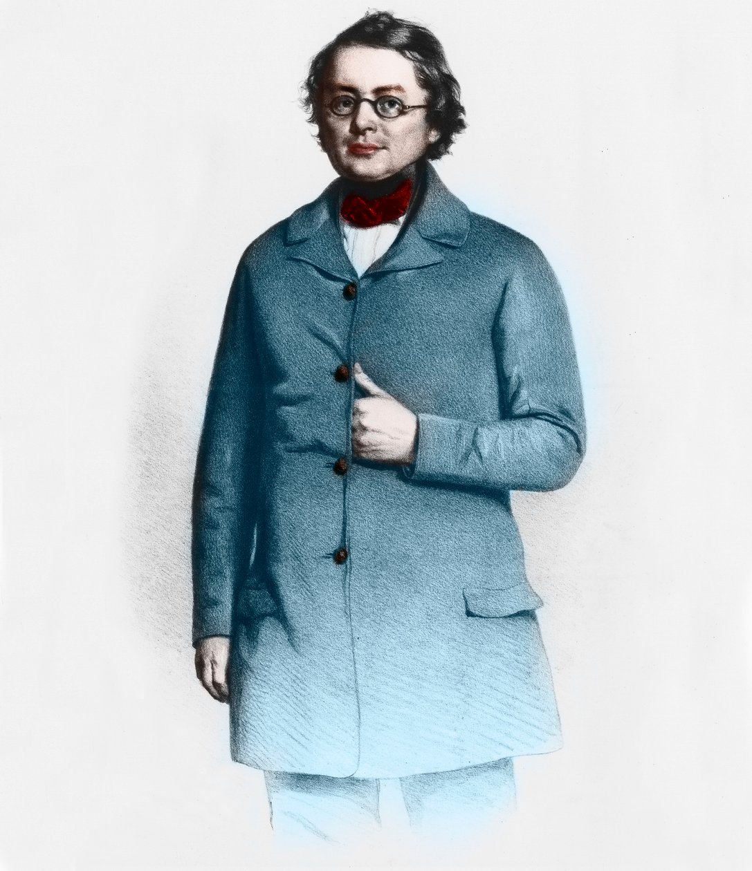 जोसेफ स्कोडा (1805-1881), चेक चिकित्सक, चिकित्सा प्रोफेसर और त्वचा विशेषज्ञ। द्वारा फ्रेंच स्कूल