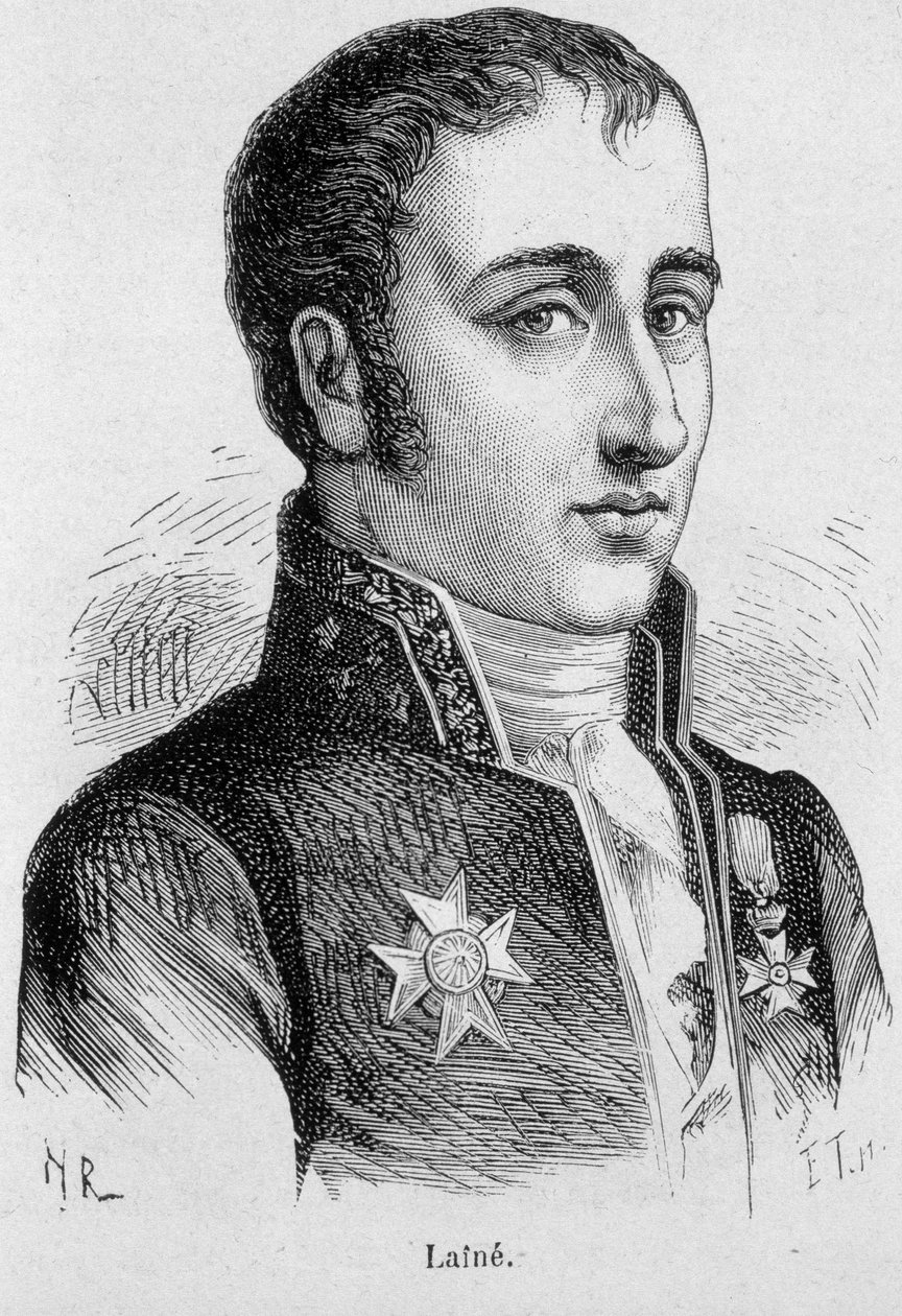 जोसेफ का पोर्ट्रेट, विस्काउंट लेन (1767 - 1835), फ्रांसीसी राजनीतिज्ञ - हेनरी मार्टिन द्वारा "ल'हिस्टोइरे डी फ्रांस" में द्वारा फ्रेंच स्कूल
