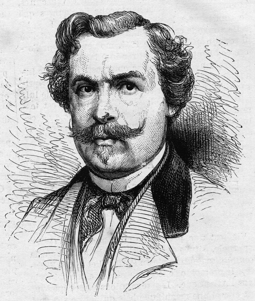जूल्स डी गोनकोर्ट का पोर्ट्रेट (1830-1870), फ्रांसीसी लेखक। 2 जुलाई 1870 के "" ले मोंडे इलस्ट्र्रे "" एन ° 690 में उत्कीर्णन। द्वारा फ्रेंच स्कूल