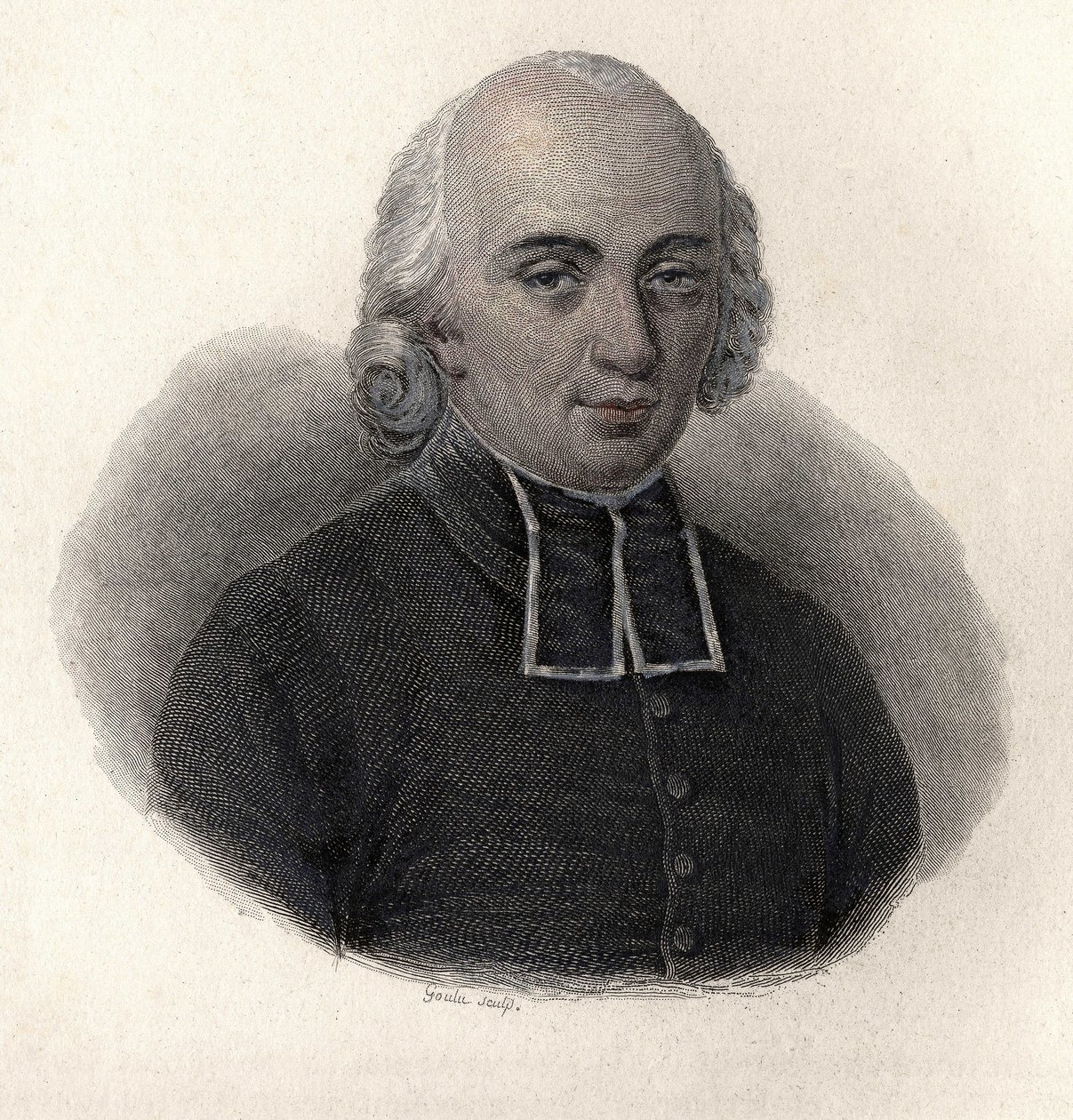 ल'अब्बे रोज़ियर (1734-1793) का पोर्ट्रेट, फ्रांसीसी कृषि विज्ञानी और वनस्पतिशास्त्री। "उपयोगी पुरुषों के चित्र" में द्वारा फ्रेंच स्कूल