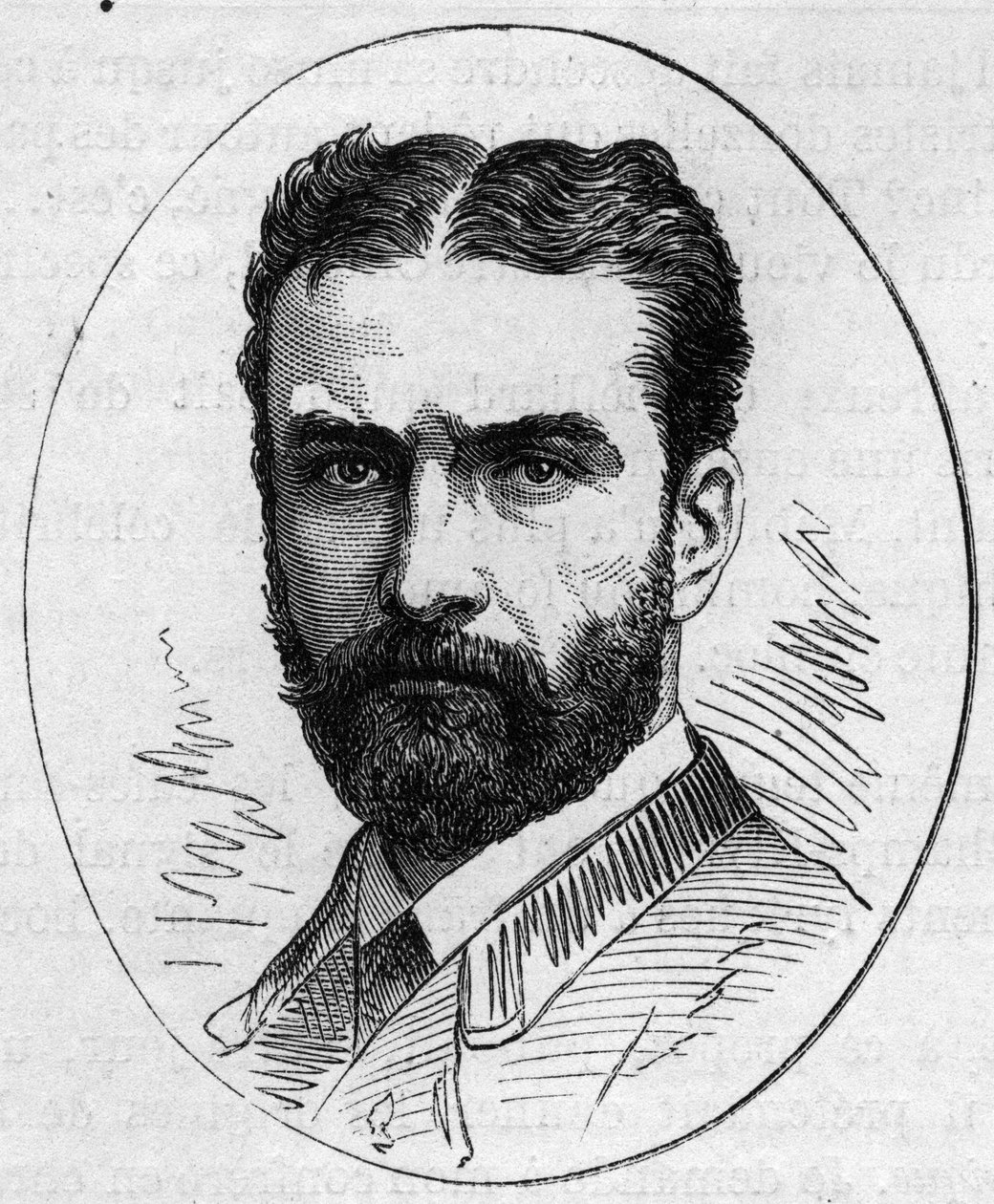लियोन बोनट (1833-1822), फ्रांसीसी चित्रकार का पोर्ट्रेट। 2 मई 1874 को "" ले मोंडे इलस्ट्रे "" n ° 890 में उत्कीर्णन। द्वारा फ्रेंच स्कूल