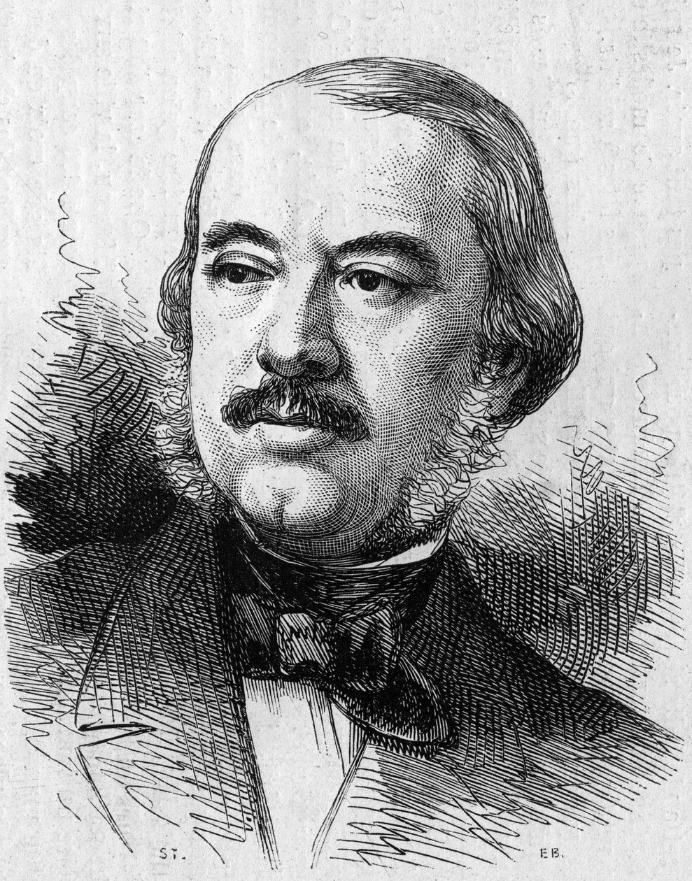 लियोन लाया का पोर्ट्रेट (1810-1872), फ्रांसीसी नाटककार। 14 सितंबर 1872 के "" ले मोंडे इलस्ट्रे "" एन ° 805 में उत्कीर्णन। द्वारा फ्रेंच स्कूल
