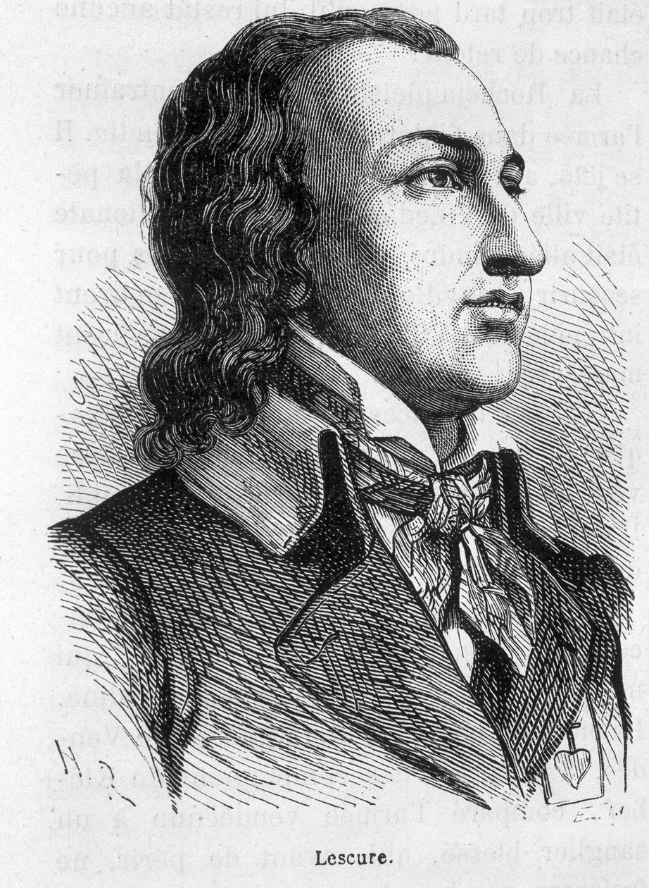 पोर्ट्रेट ऑफ़ लेस्क्योर, वेंडी शेफ (1766 - 1793) - हेनरी मार्टिन द्वारा "" फ्रांस का इतिहास "" में द्वारा फ्रेंच स्कूल