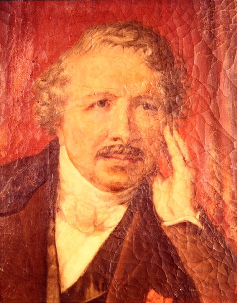 लुई-जैक्स डागुएरे का पोर्ट्रेट (1787-1851) (कैनवास पर तेल) द्वारा फ्रेंच स्कूल