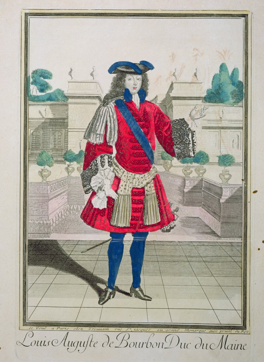 लुई अगस्टे बोरबॉन (1670-1736) ड्यूक ऑफ मेन का पोर्ट्रेट द्वारा फ्रेंच स्कूल