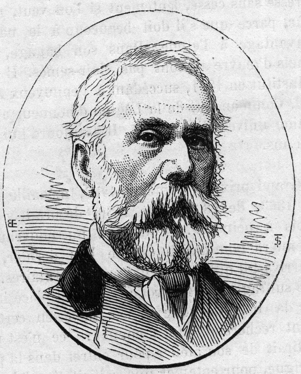 लुई फ्रेंकोइस का पोर्ट्रेट (?) (1814-1888), फ्रांसीसी उत्कीर्णक। 2 मई 1874 को "" ले मोंडे इलस्ट्रे "" n ° 890 में उत्कीर्णन। द्वारा फ्रेंच स्कूल