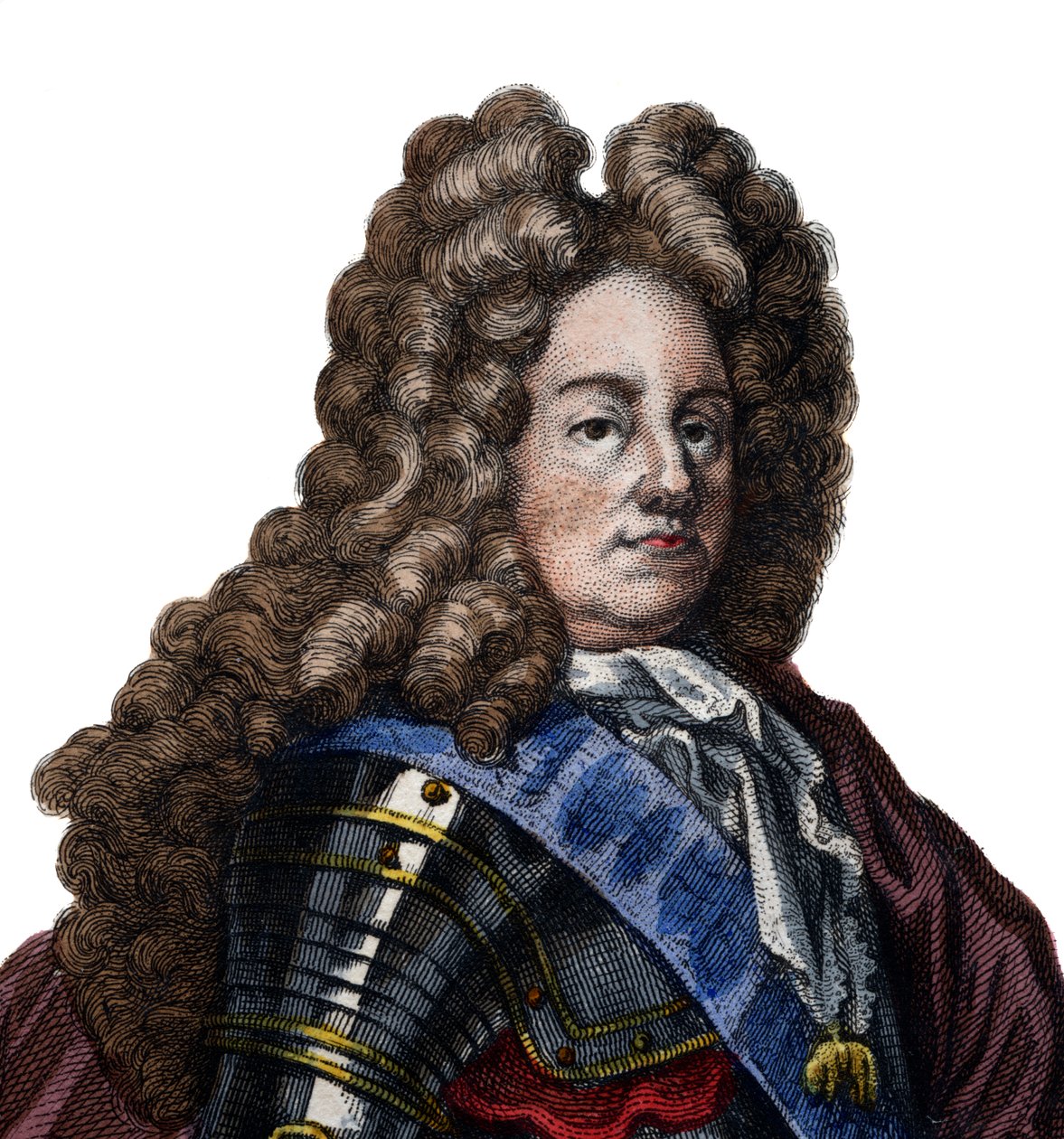 लुईस जोसेफ डी बॉर्बन, ड्यूक ऑफ वेंडोम (1645-1712), फ्रांसीसी सैन्य कमांडर और फ्रांस के मार्शल। द्वारा फ्रेंच स्कूल