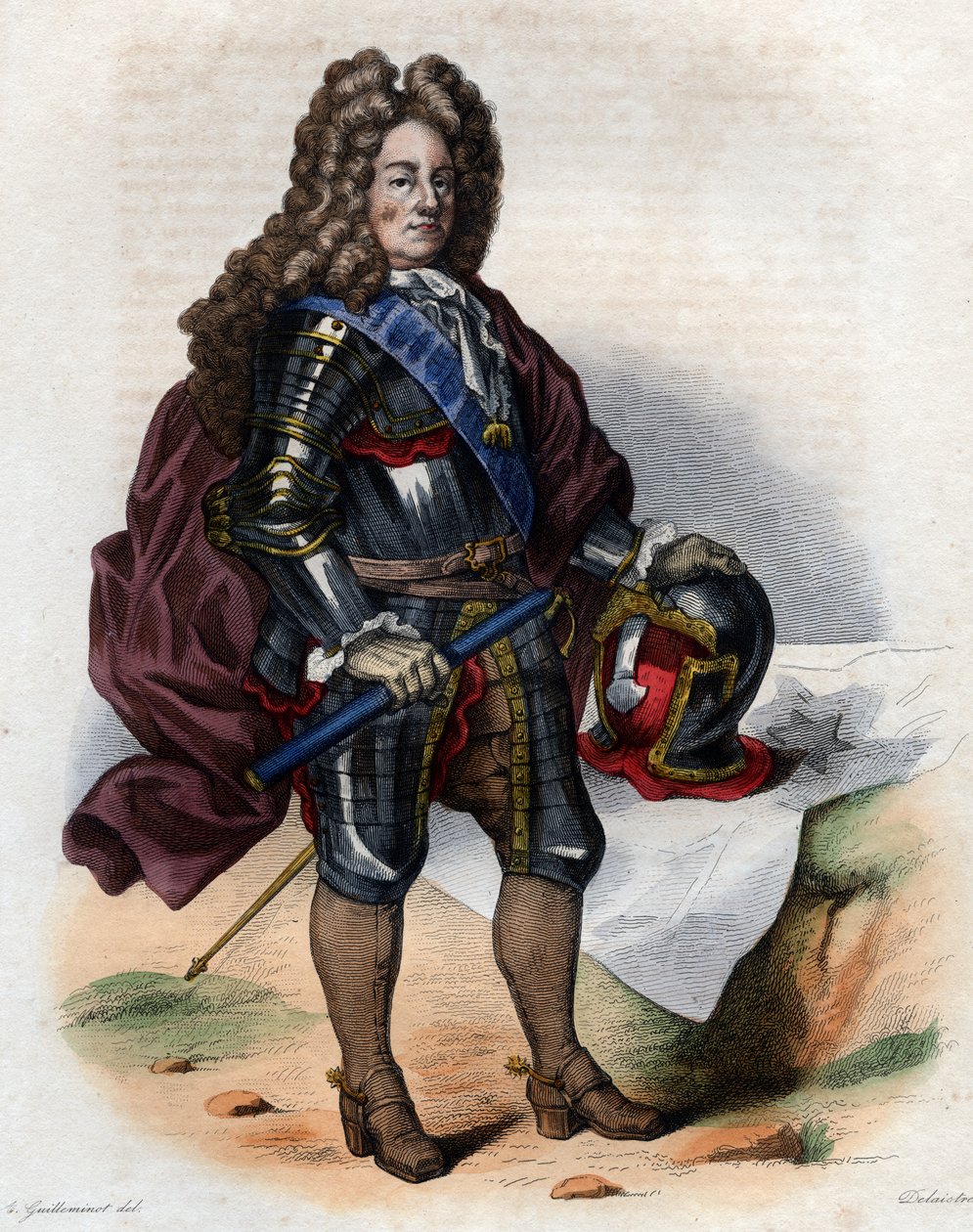 लुईस जोसेफ डी बॉर्बन, ड्यूक ऑफ वेंडोम (1645-1712), फ्रांसीसी सैन्य कमांडर और फ्रांस के मार्शल। द्वारा फ्रेंच स्कूल