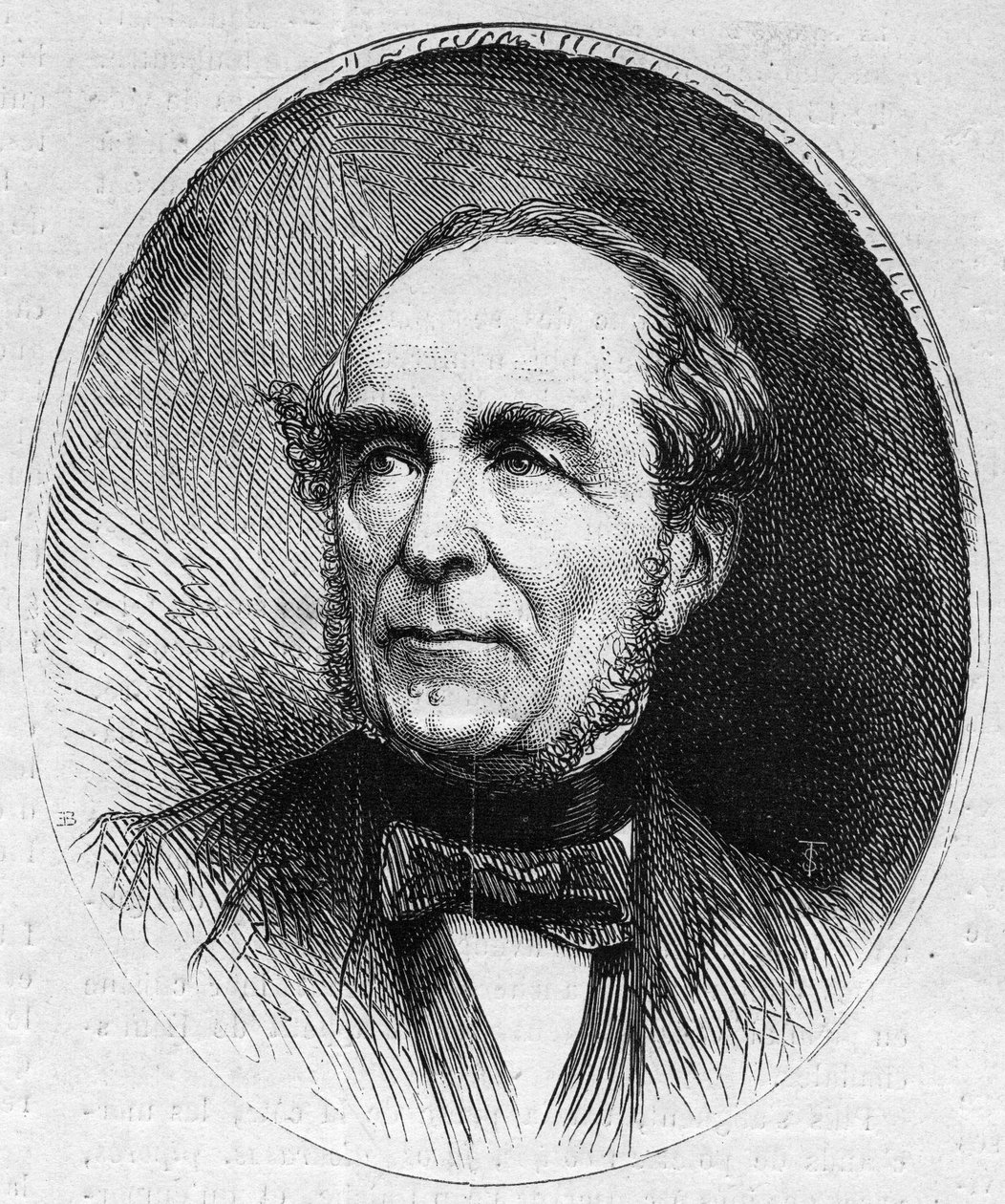 लुई विटेट का पोर्ट्रेट (1802-1873), फ्रांसीसी राजनीतिज्ञ। 13 जून 1873 के "" ले मोंडे इलस्ट्रे "" एन ° 844 में उत्कीर्णन। द्वारा फ्रेंच स्कूल