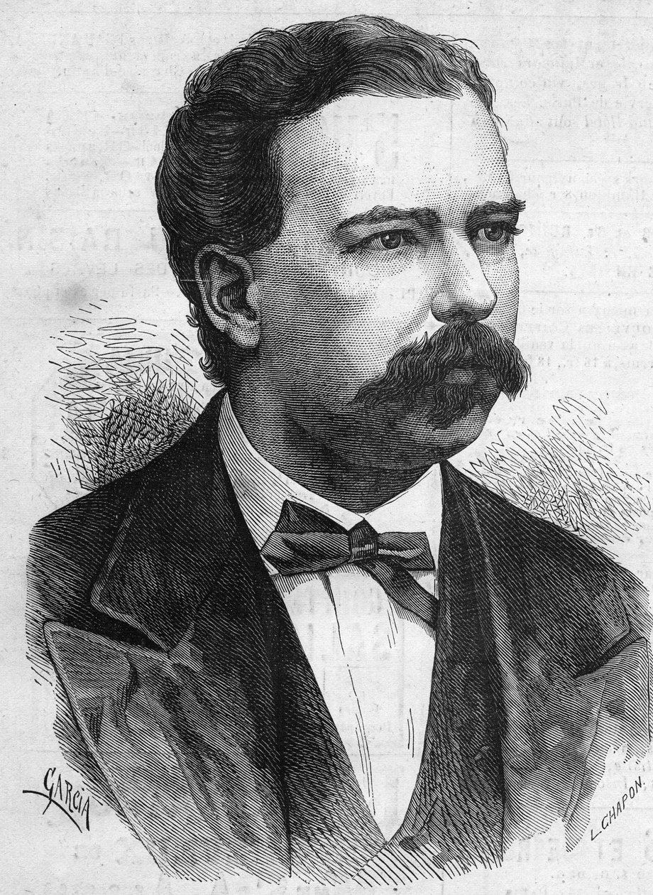 1872 से 1876 तक पेरू के राष्ट्रपति मैनुअल पार्डो (1834-1878) का पोर्ट्रेट। 7 दिसंबर 1878 के "" ले मोंडे इलस्ट्रे "" एन ° 1132 में उत्कीर्णन। द्वारा फ्रेंच स्कूल