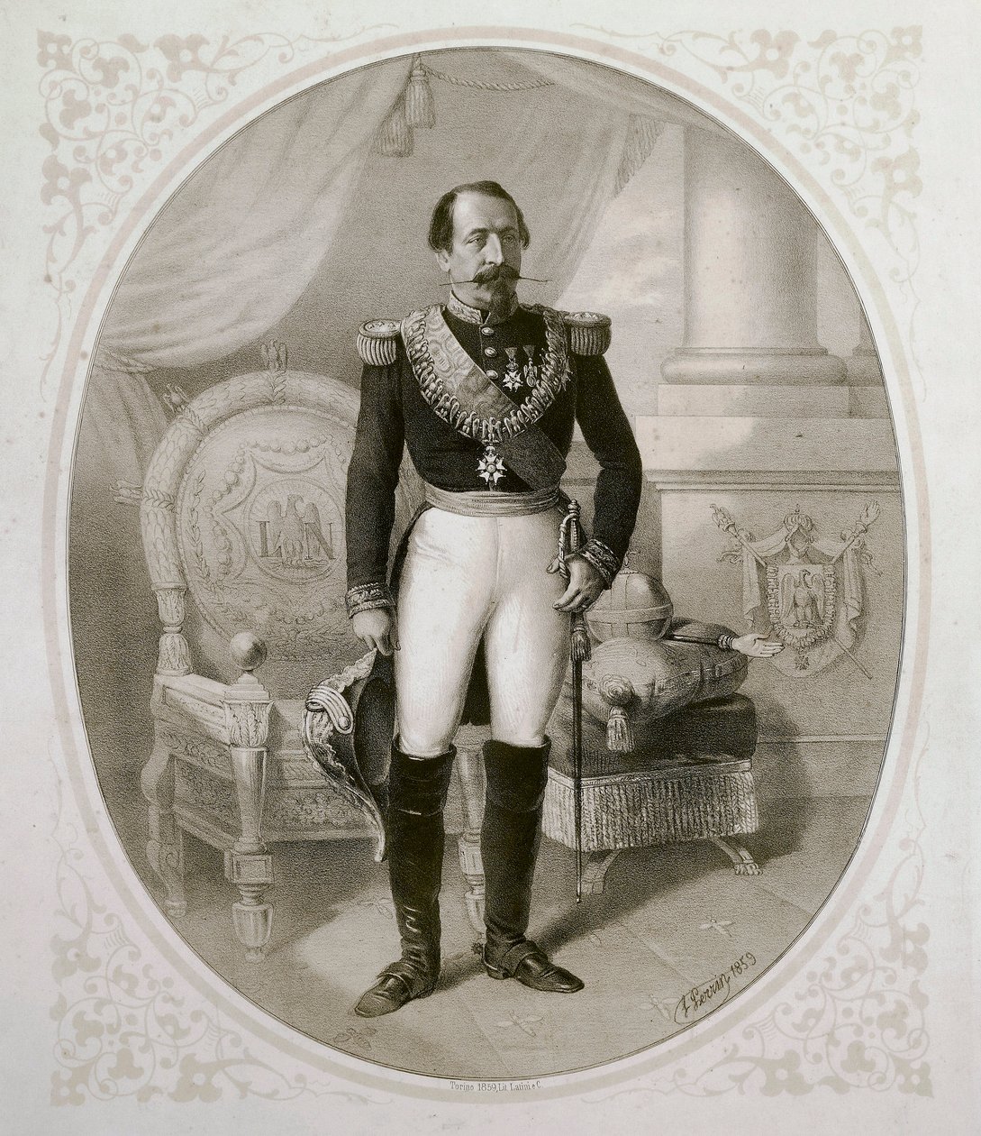 नेपोलियन III का पोर्ट्रेट (1808 - 1873) द्वारा फ्रेंच स्कूल