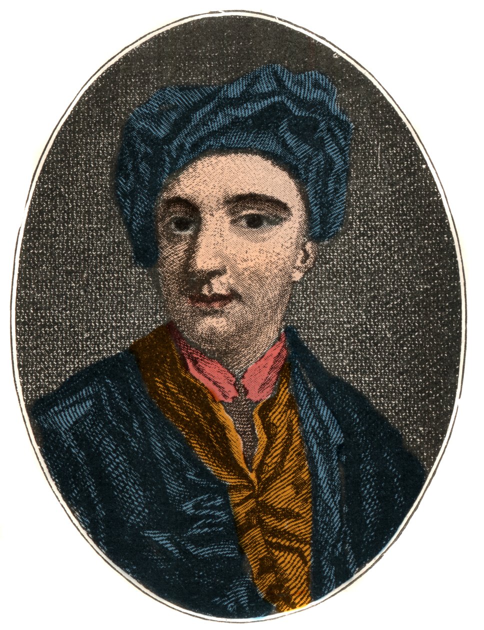 निकोलस रोवे (1674 -1718), अंग्रेजी नाटककार, कवि और विविध लेखक के चित्र द्वारा फ्रेंच स्कूल