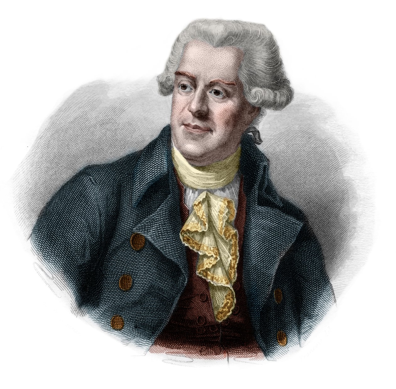 पास्कल का पोर्ट्रेट (पास्केल) पाओली (1725-1807) कॉर्सिकन देशभक्त और नेता। द्वारा फ्रेंच स्कूल
