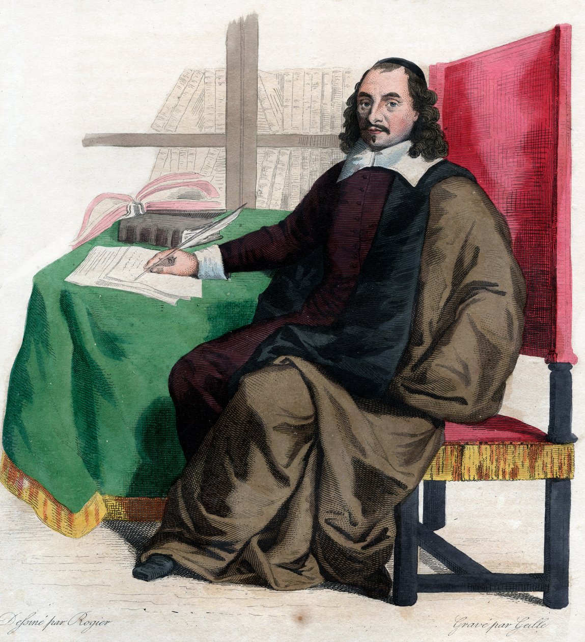 पियरे कॉर्निले का पोर्ट्रेट (1606-1684), फ्रांसीसी नाटककार। द्वारा फ्रेंच स्कूल