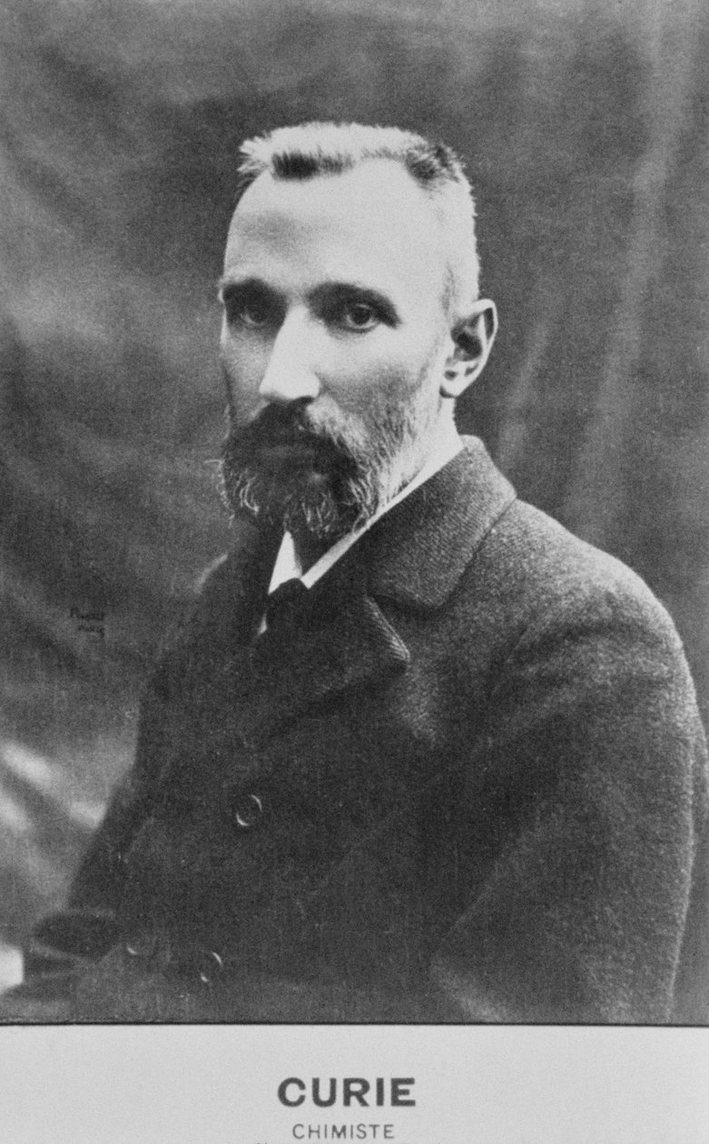 पियरे क्यूरी का पोर्ट्रेट (1859-1906) (सीपिया फोटो) द्वारा फ्रेंच स्कूल