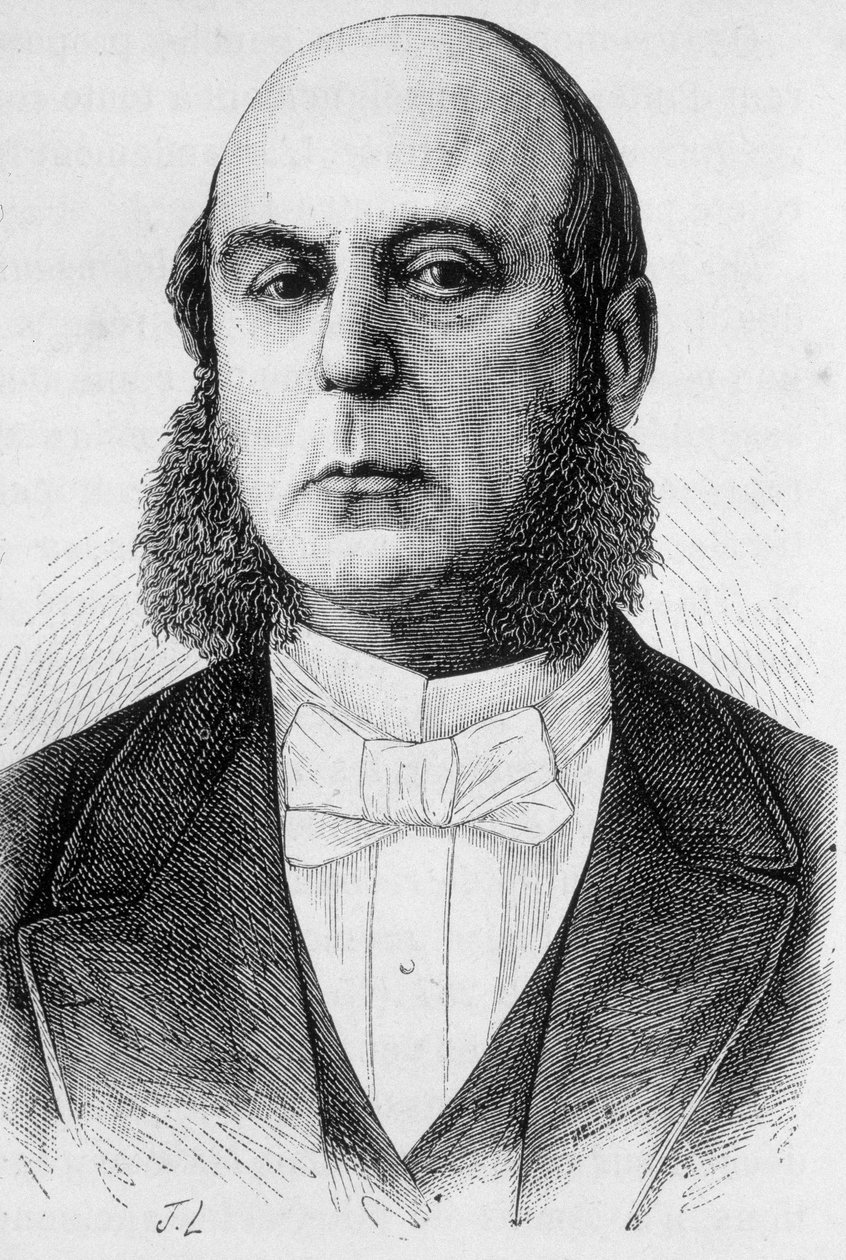 पियरे जूल्स बरोचे का पोर्ट्रेट फ्रांसीसी राजनीतिज्ञ (1802 - 1870) द्वारा फ्रेंच स्कूल