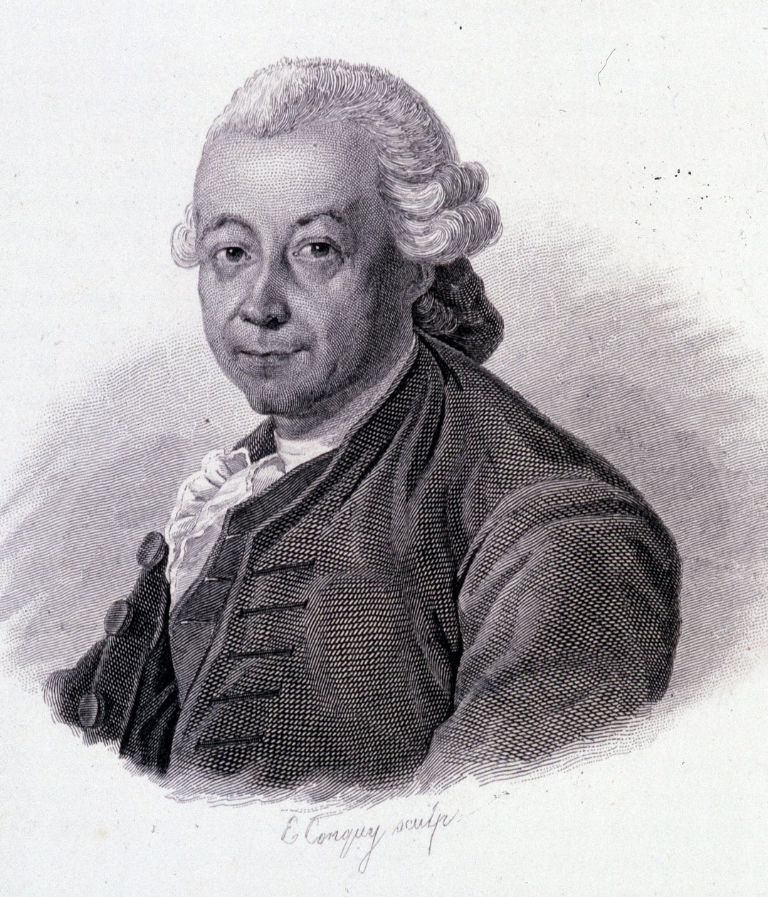पियरे पेपर का पोर्ट्रेट (1719-1786), फ्रांसीसी खोजकर्ता - "" उपयोगी पुरुषों के चित्र "" में द्वारा फ्रेंच स्कूल