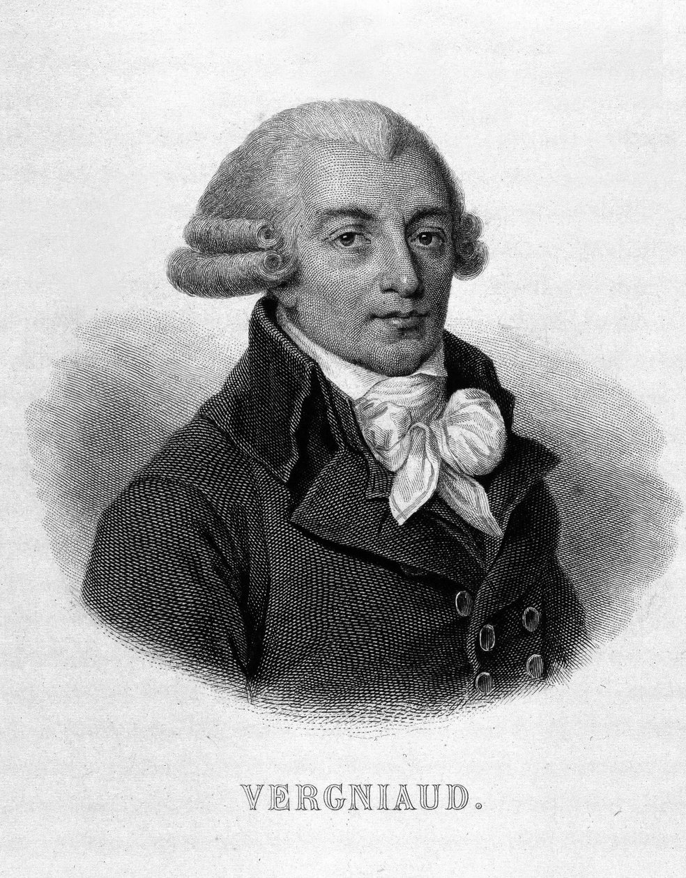 पियरे विक्टुरियन वर्गियाउड (1753-1793) का पोर्ट्रेट, फ्रांसीसी राजनीतिज्ञ। - थियर्स द्वारा "" क्रांति फ़्रैंचाइज़ "" में द्वारा फ्रेंच स्कूल