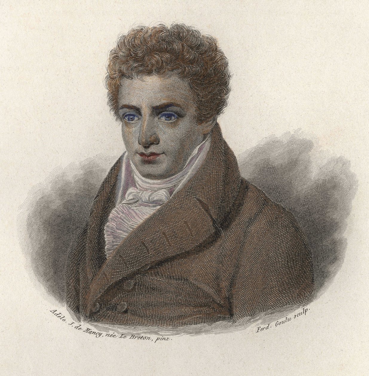 रॉबर्ट फुल्टन का पोर्ट्रेट (1765-1815), अमेरिकी इंजीनियर। "" उपयोगी पुरुषों के चित्र "" में द्वारा फ्रेंच स्कूल
