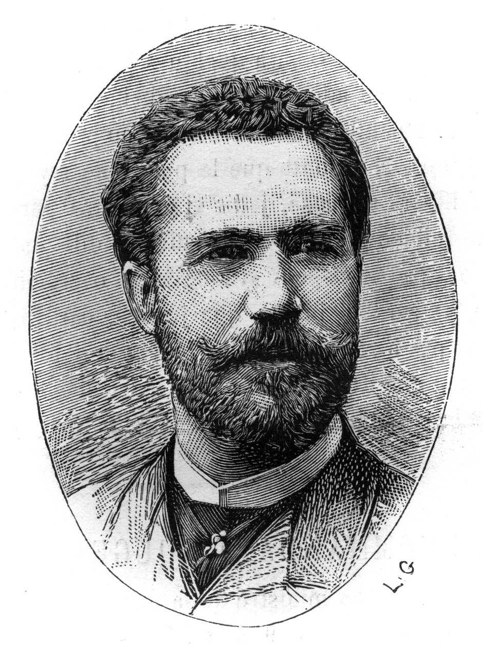 सेबस्टियन जूलियन गायरे गारजोन (1844-1890) का पोर्ट्रेट, स्पेनिश अवधि। "" ले मोंडे इलस्ट्रे "में उत्कीर्णन", 20 मार्च द्वारा फ्रेंच स्कूल