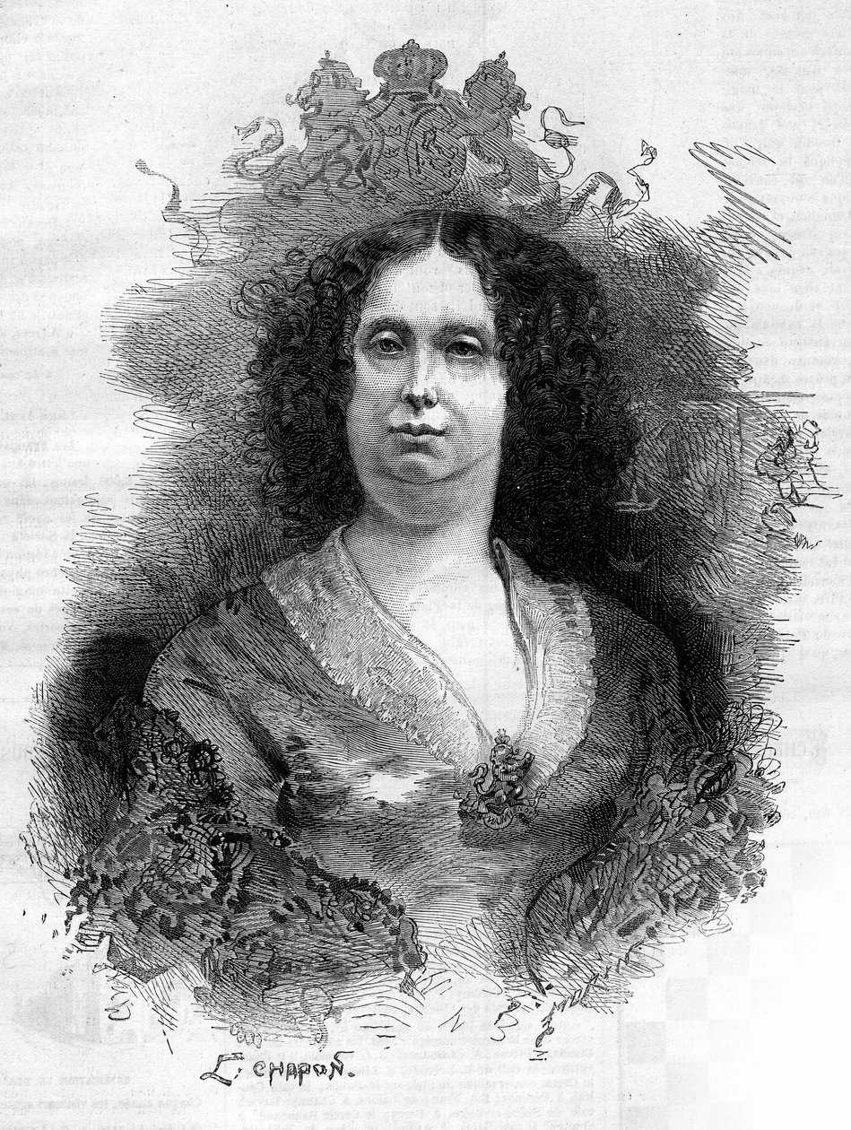 वुर्टेमबर्ग की सोफी फ्रेडरिक मैथिल्डे का पोर्ट्रेट (1818-1877), हॉलैंड की रानी। 16 जून 1877 के "" ले मोंडे इलस्ट्र्रे "" एन ° 1053 में उत्कीर्णन। द्वारा फ्रेंच स्कूल