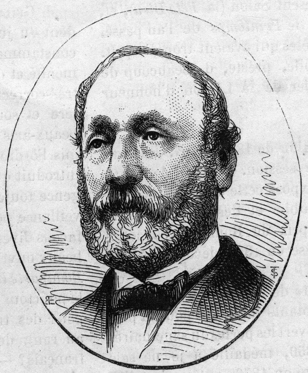 थियोडोर बल्लू का पोर्ट्रेट (1817-1885), फ्रांसीसी वास्तुकार। 2 मई 1874 को "" ले मोंडे इलस्ट्रे "" n ° 890 में उत्कीर्णन। द्वारा फ्रेंच स्कूल