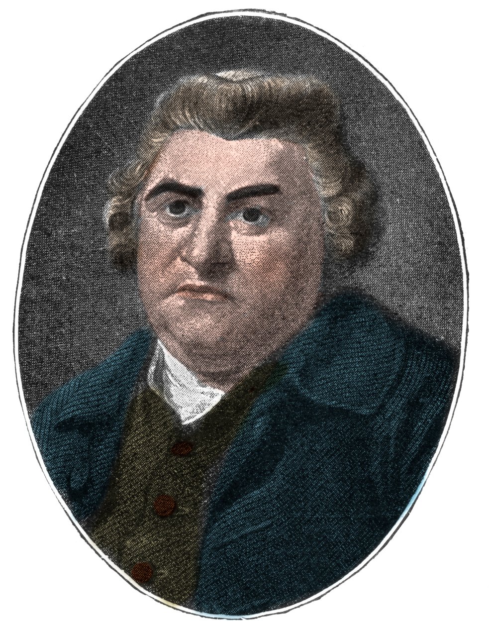 थॉमस वार्टन (1728-1790) अंग्रेजी साहित्यकार, आलोचक और कवि के चित्र। 19 वी सदी। द्वारा फ्रेंच स्कूल