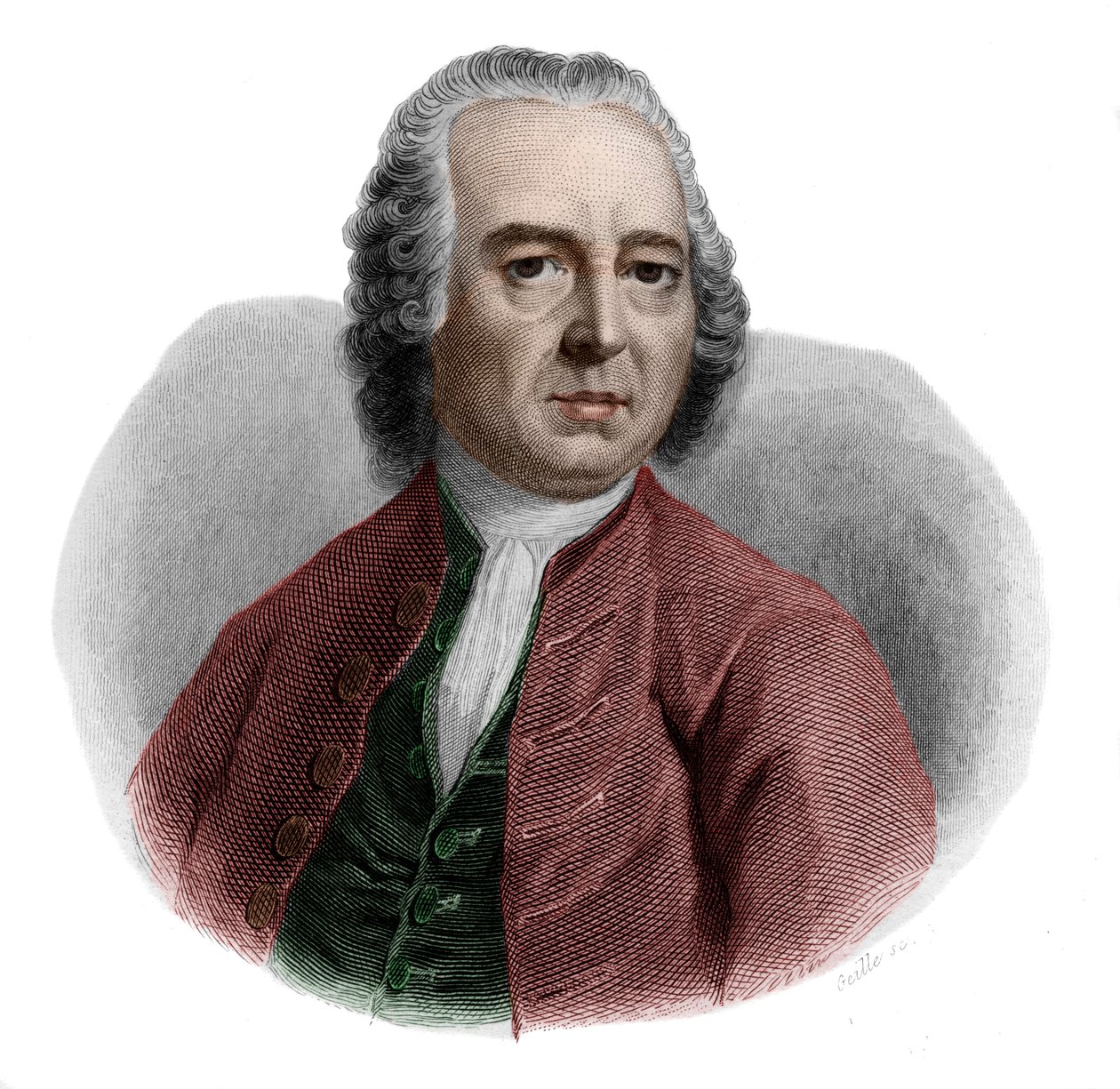 वैलेंटाइन जेमरी-डुवल (1695-1775), फ्रेंच लाइब्रेरियन और सचिव के चित्र। द्वारा फ्रेंच स्कूल