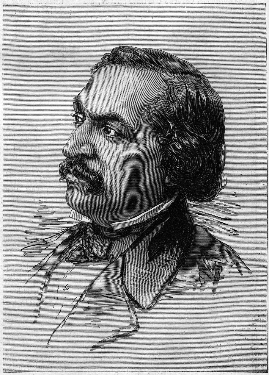 विक्टर सेजोर (1816) -1874 का पोर्ट्रेट, फ्रांसीसी भाषी अमेरिकी नाटकीय लेखक। 3 अक्टूबर के "" ले मोंडे इलस्ट्र्रे "" एन ° 912 में उत्कीर्णन द्वारा फ्रेंच स्कूल