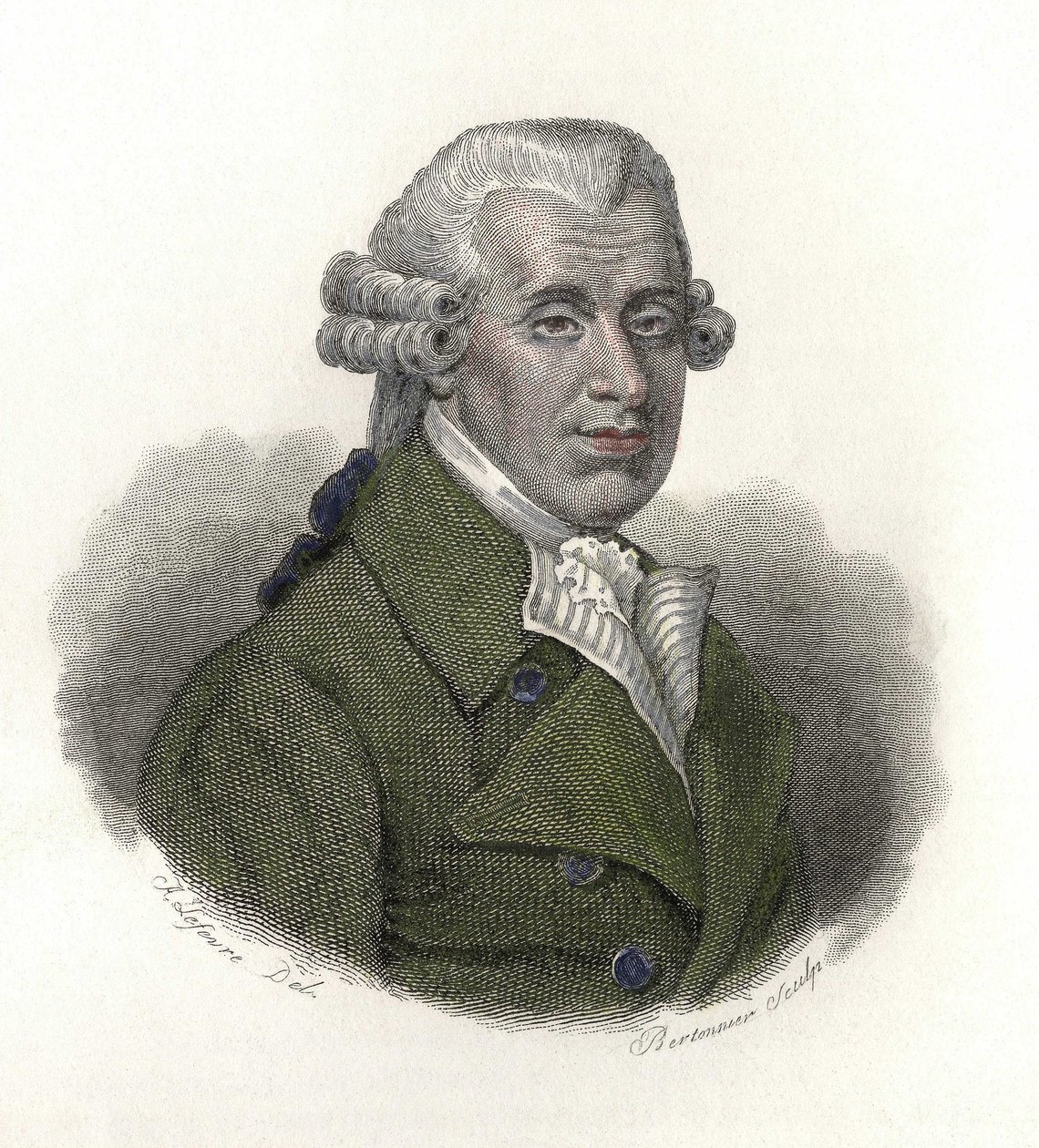 विलियम हॉस का पोर्ट्रेट (1736-1808), अंग्रेजी डॉक्टर। "" उपयोगी पुरुषों के चित्र "" में द्वारा फ्रेंच स्कूल