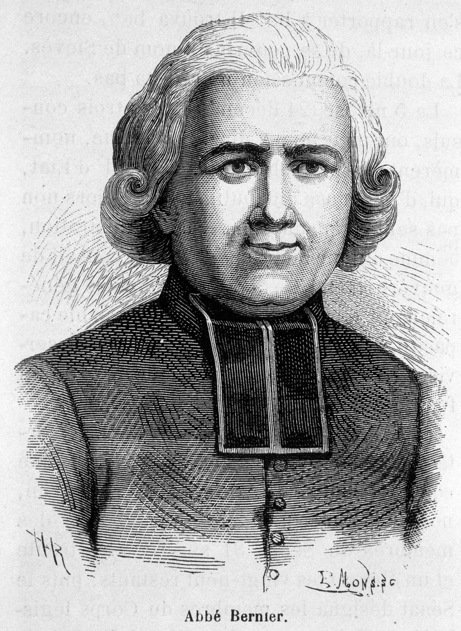 अब्बे बर्नियर का पोर्ट्रेट, फ्रांसीसी धर्माध्यक्ष (1762-1806) द्वारा फ्रेंच स्कूल